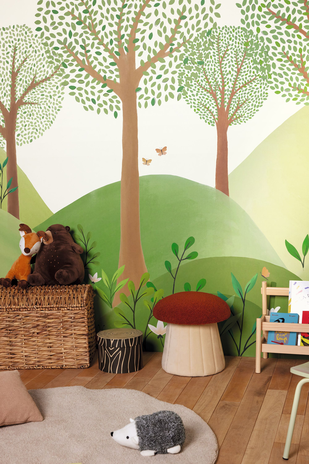 Papier peint panoramique Arbre Monde de la Forêt vert M 250X280 - Les Minis Mondes de Casélio AMB2 | Réf. MNM105803201