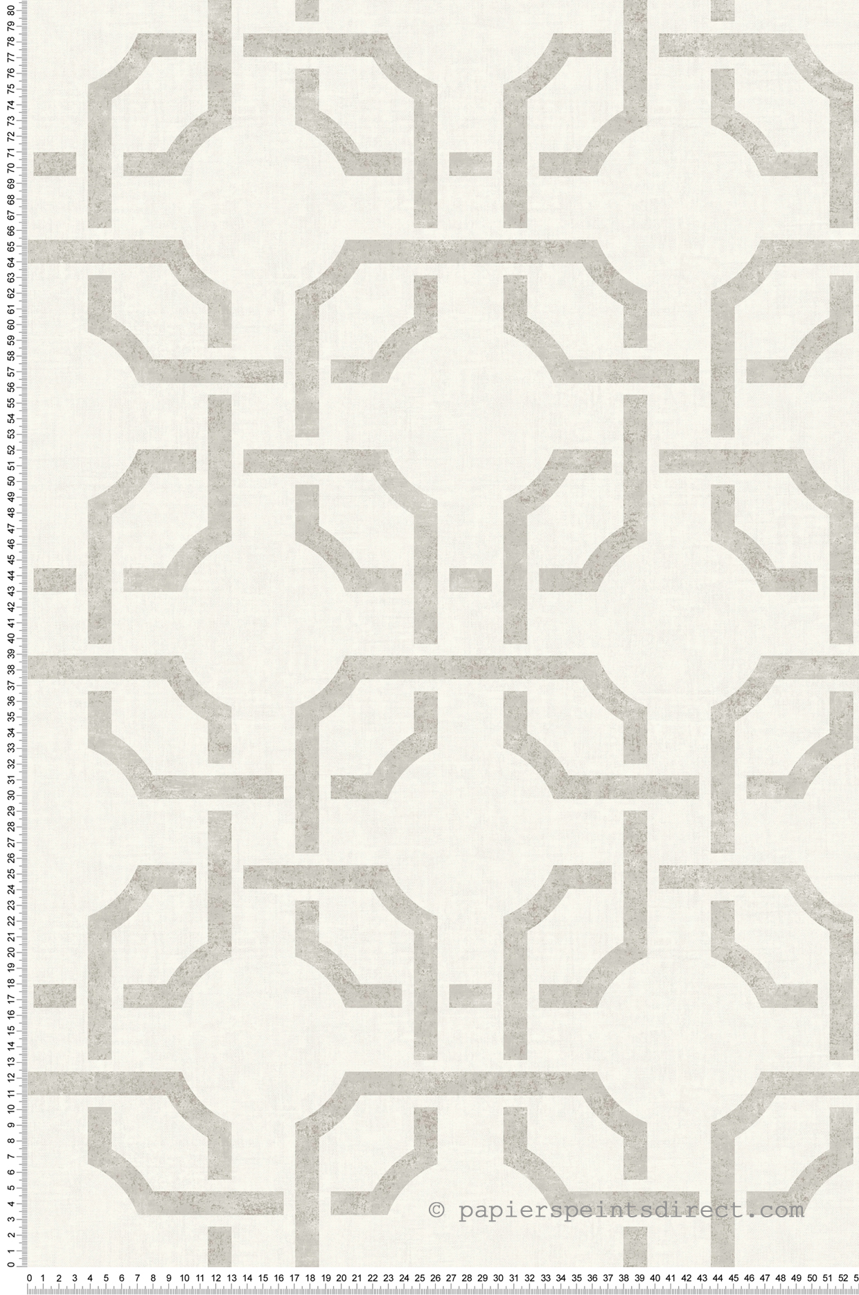 Papier peint Géométrique Mosaïque gris et argenté - Vienne de Casadéco | Réf. VIEN87359116