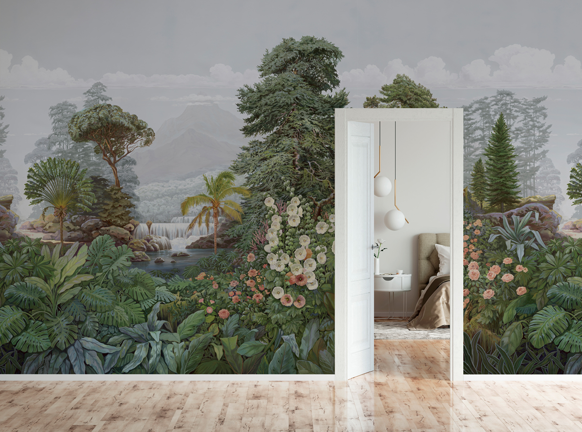 Papier peint panoramique Firone Corail B - 4/5/6 - Isidore Leroy