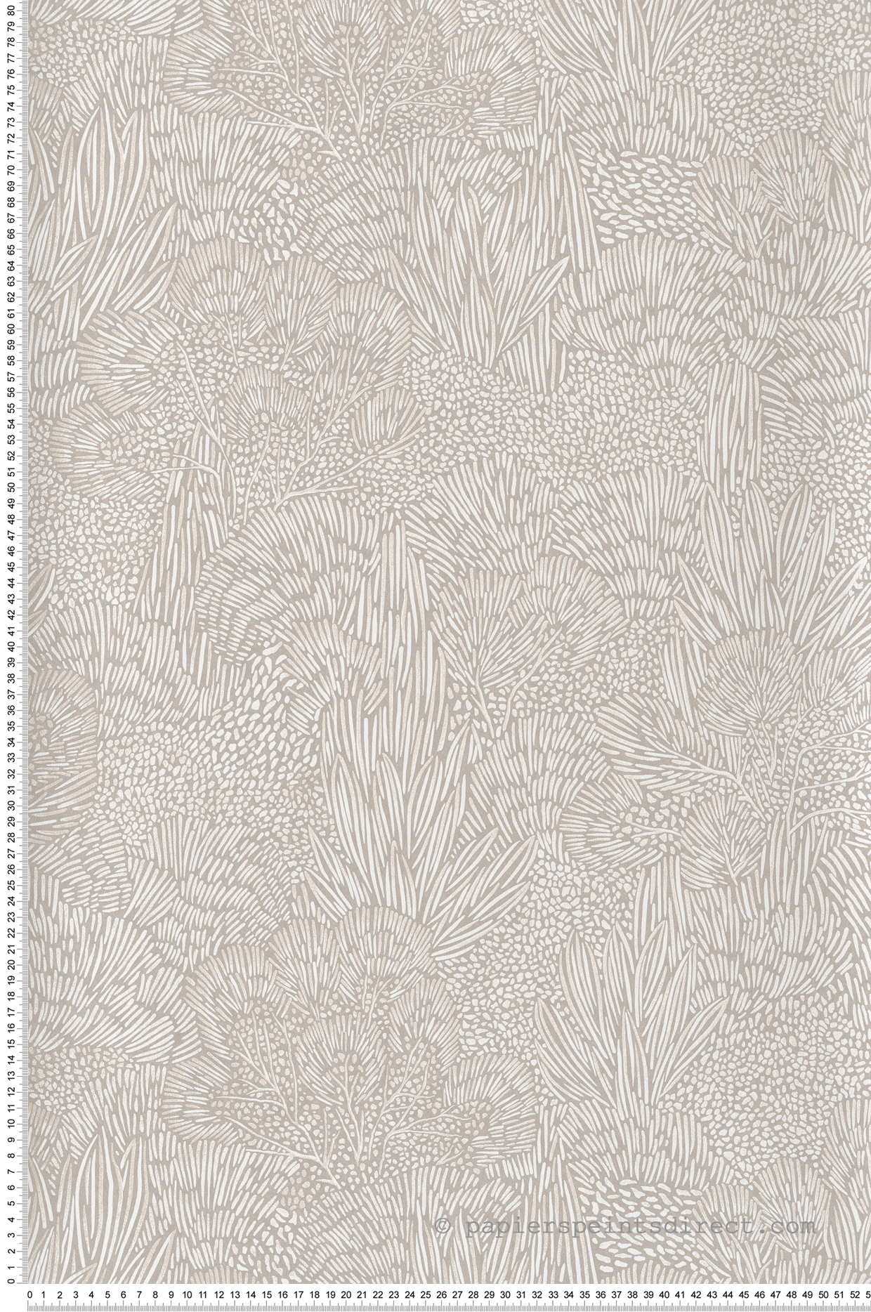 Papier peint Forêt Abstrait grège nacré - Merida de Montecolino | Réf. MC-BA26060