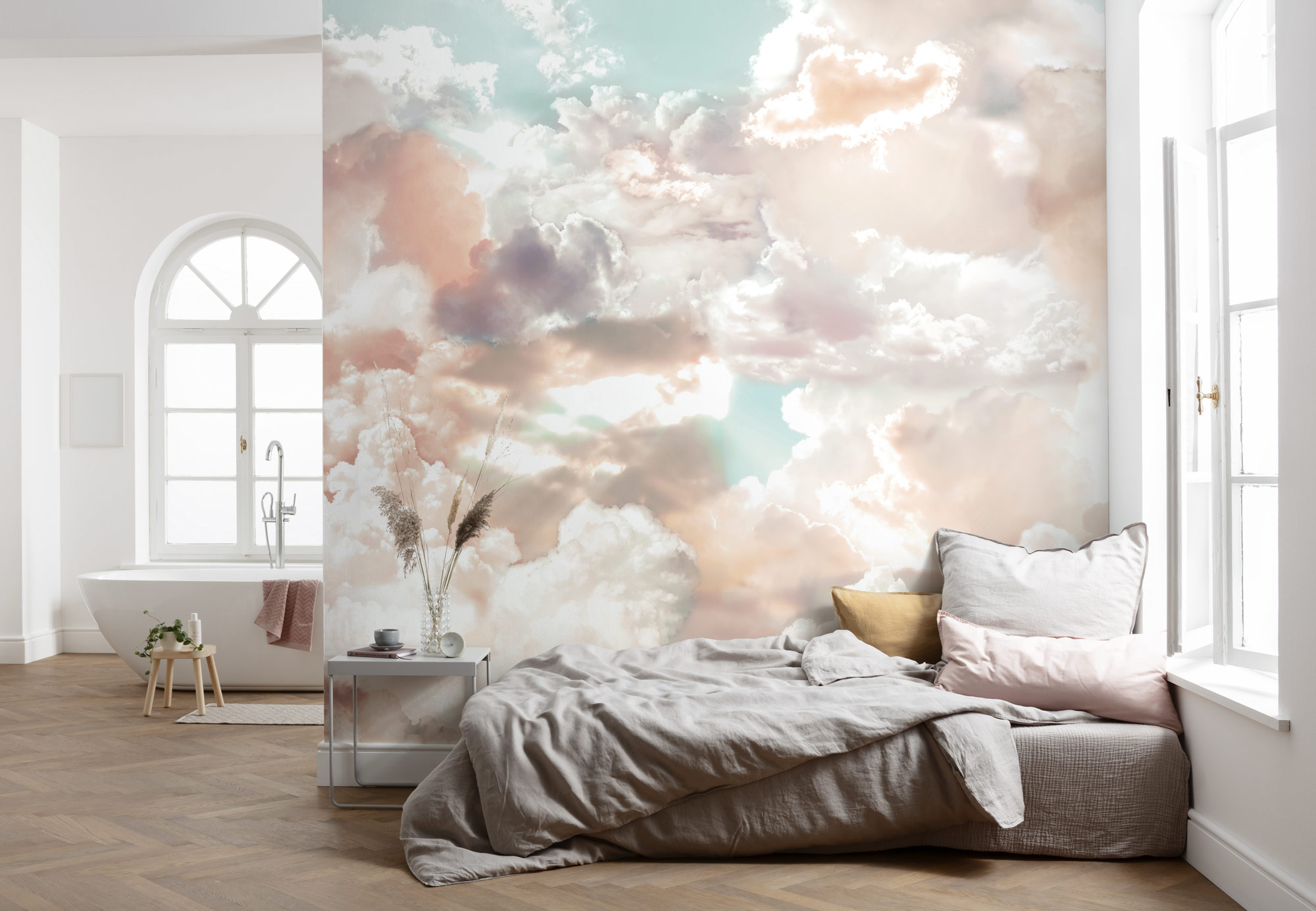 Papier peint nuage panoramique Mellow Clouds - Papier peint Komar Home