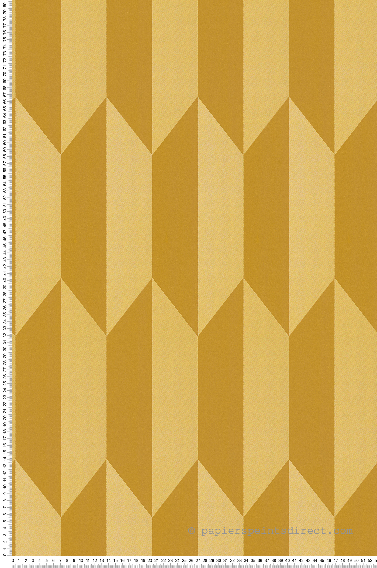 Papier peint Damier Graphique Groove doré - Cosmoliving d'A.S. Création | Réf. AS-790866