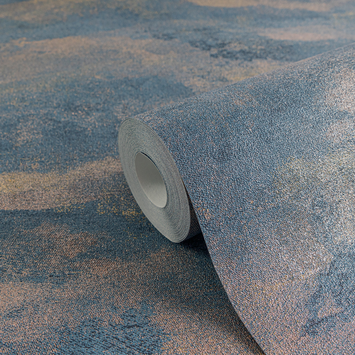 Papier peint Abstrait Coline Paysage bleu marine doré - Metropolitan Stories 4 Hot Spots d'A.S. Création AMB5| Réf. AS-786561