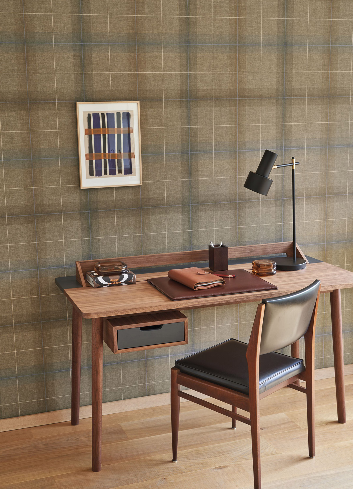 Papier peint Tartan Classique Archie marron - Carnaby Street de Casadéco AMB2 | Réf. CARN200529200