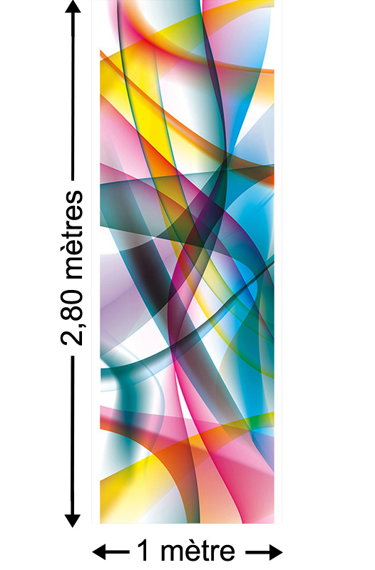 Multicolour - Papier peint lé unique