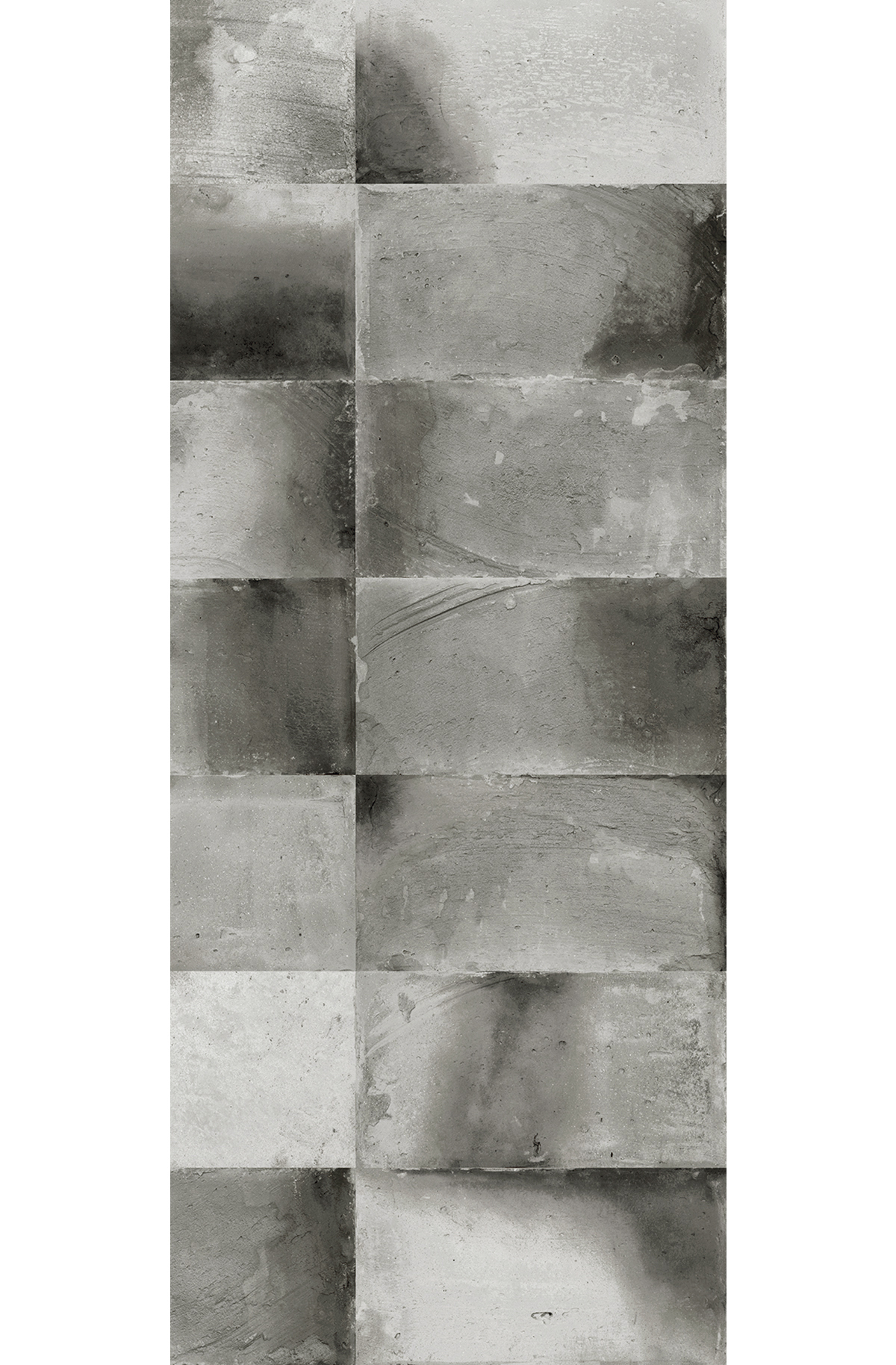 Papier peint panoramique Carrelage Travertin Teo gris foncé - D H260 - Wall Designs IV de Masureel | Réf. MAS-DG4TEO1034-260