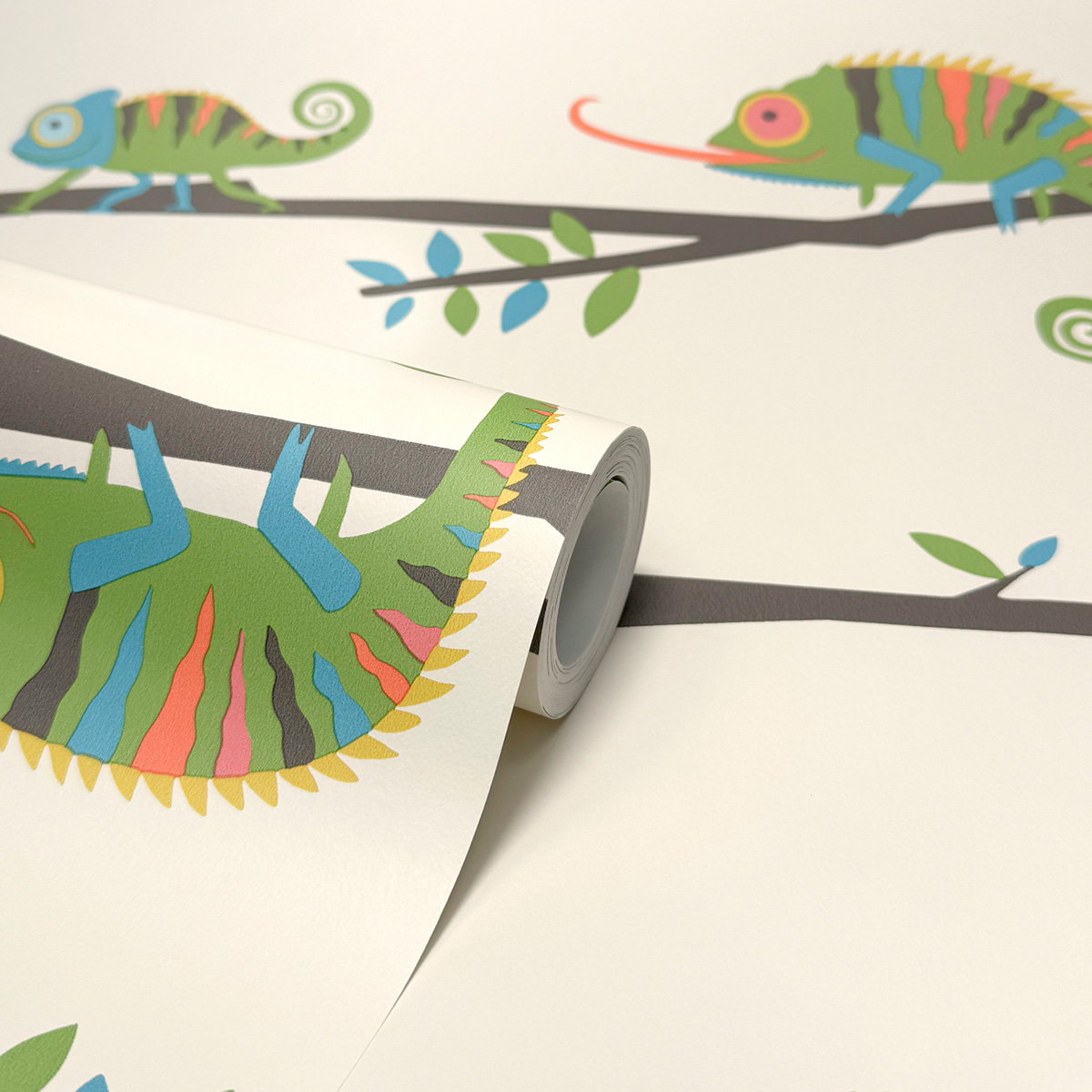 Papier peint Kaméléon Nature vert - Imagine de Lutèce ROLL | Réf. LTC-DL27559