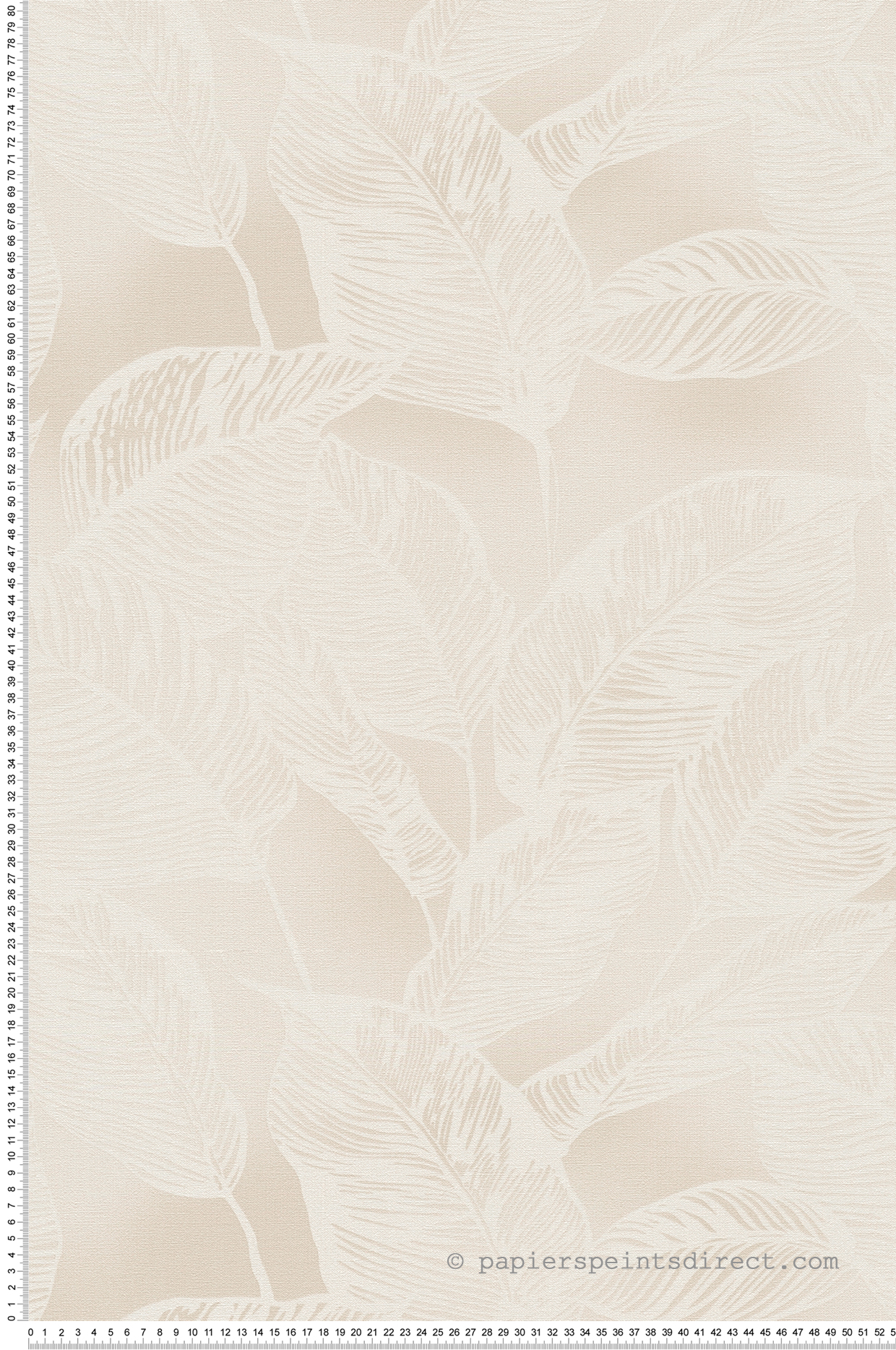 Papier peint Feuilles Stylisées Leaves beige - Natural Living d'A.S. Création | Réf. AS-386633