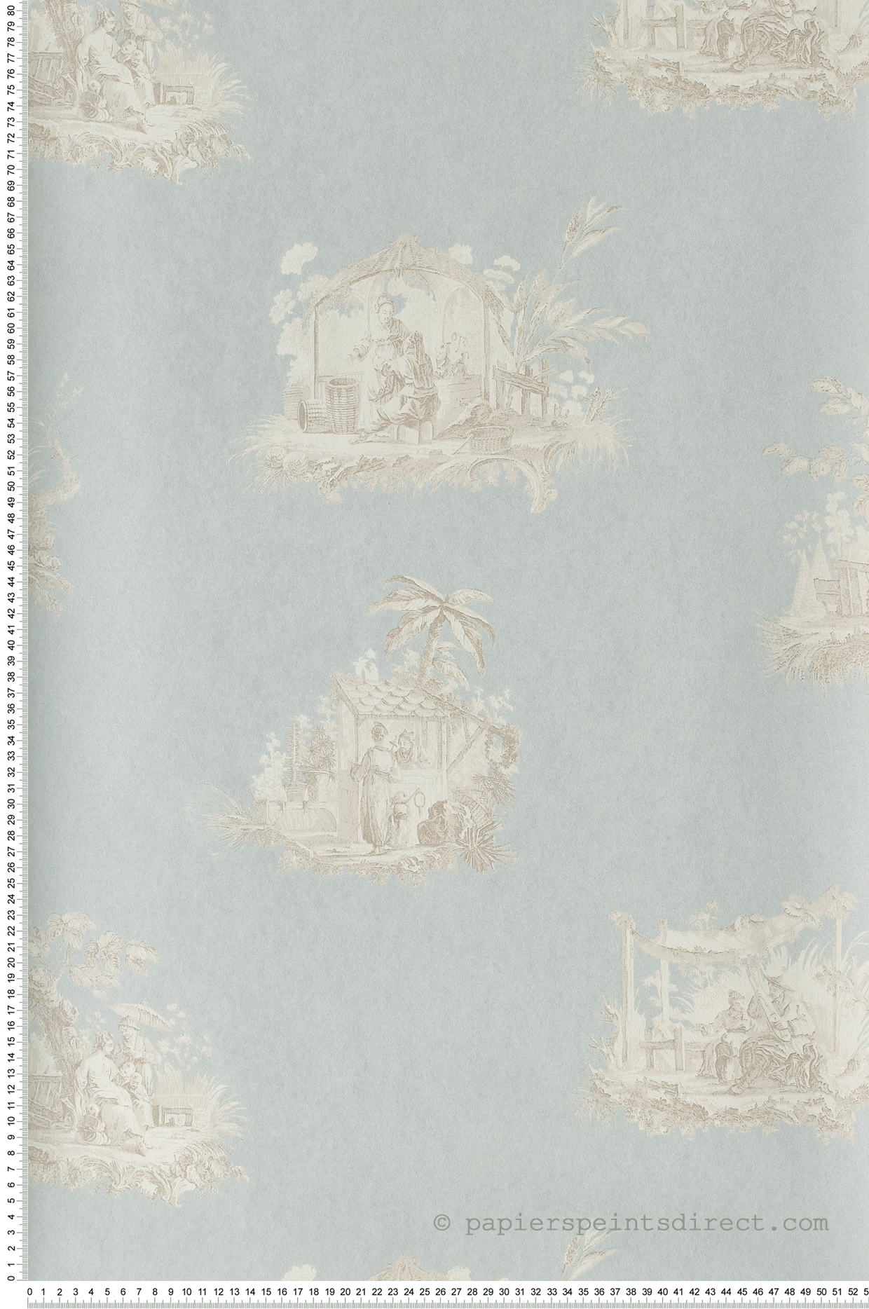 Chinoiseries bleues - Collection Fontainebleau de Casadéco