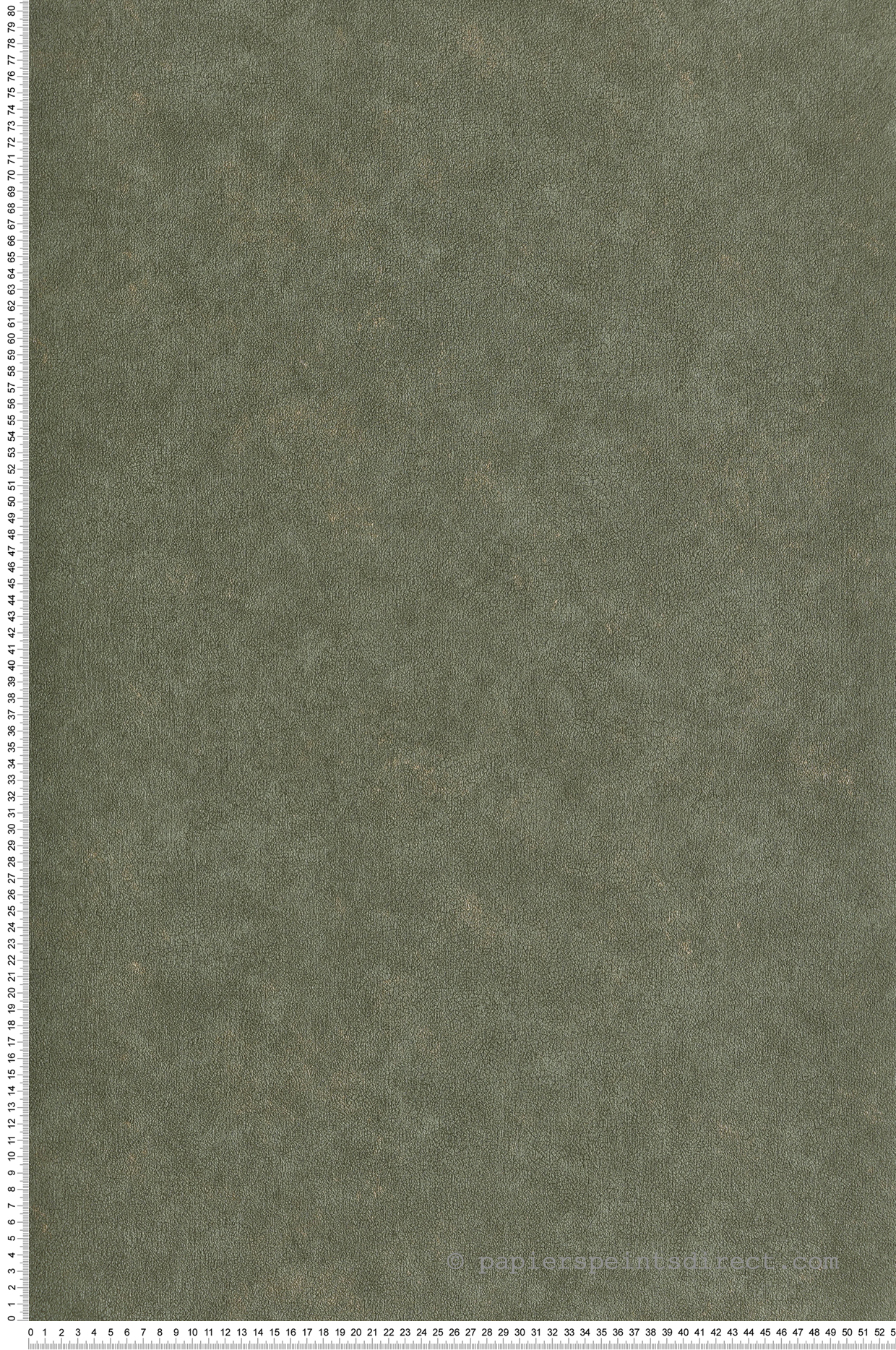 Papier peint Uni Terre Cuite Métallisé vert kaki doré - Céramique de Casélio | Réf. CER105257024