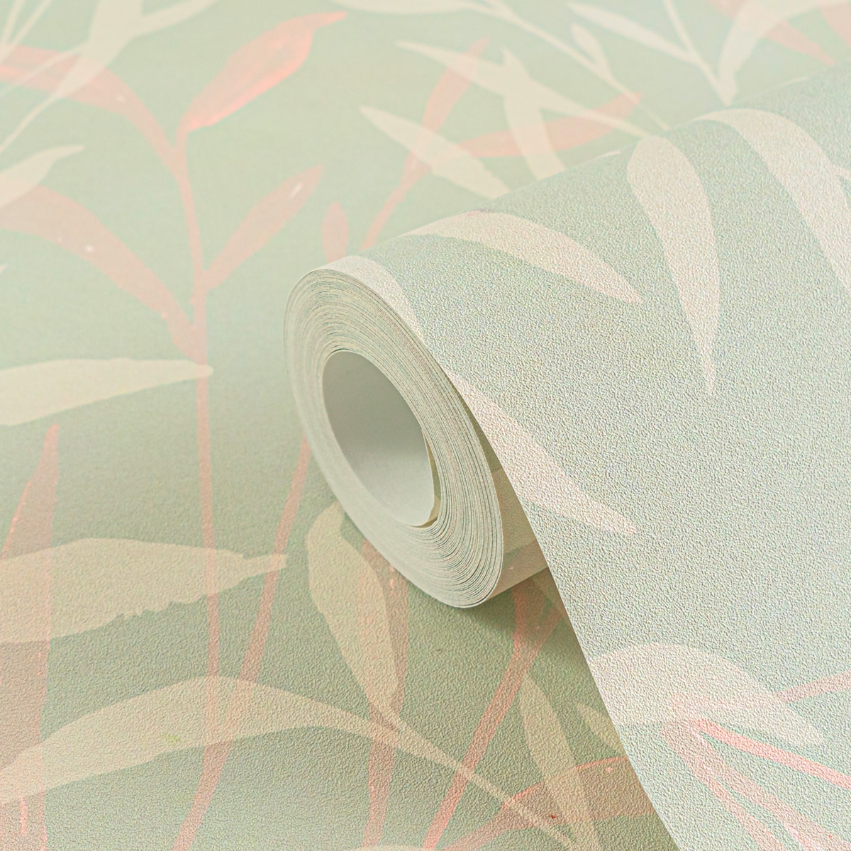 Papier peint Branchage Minimaliste vert amande - Anna D'Andrea d'A.S. Création AMB4| Réf. AS-782221