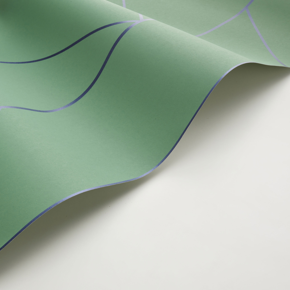 Papier peint Géométrie Pure Métallisé vert canopée - Alchimie de Casadéco AMB4| Réf. ALMI89907622