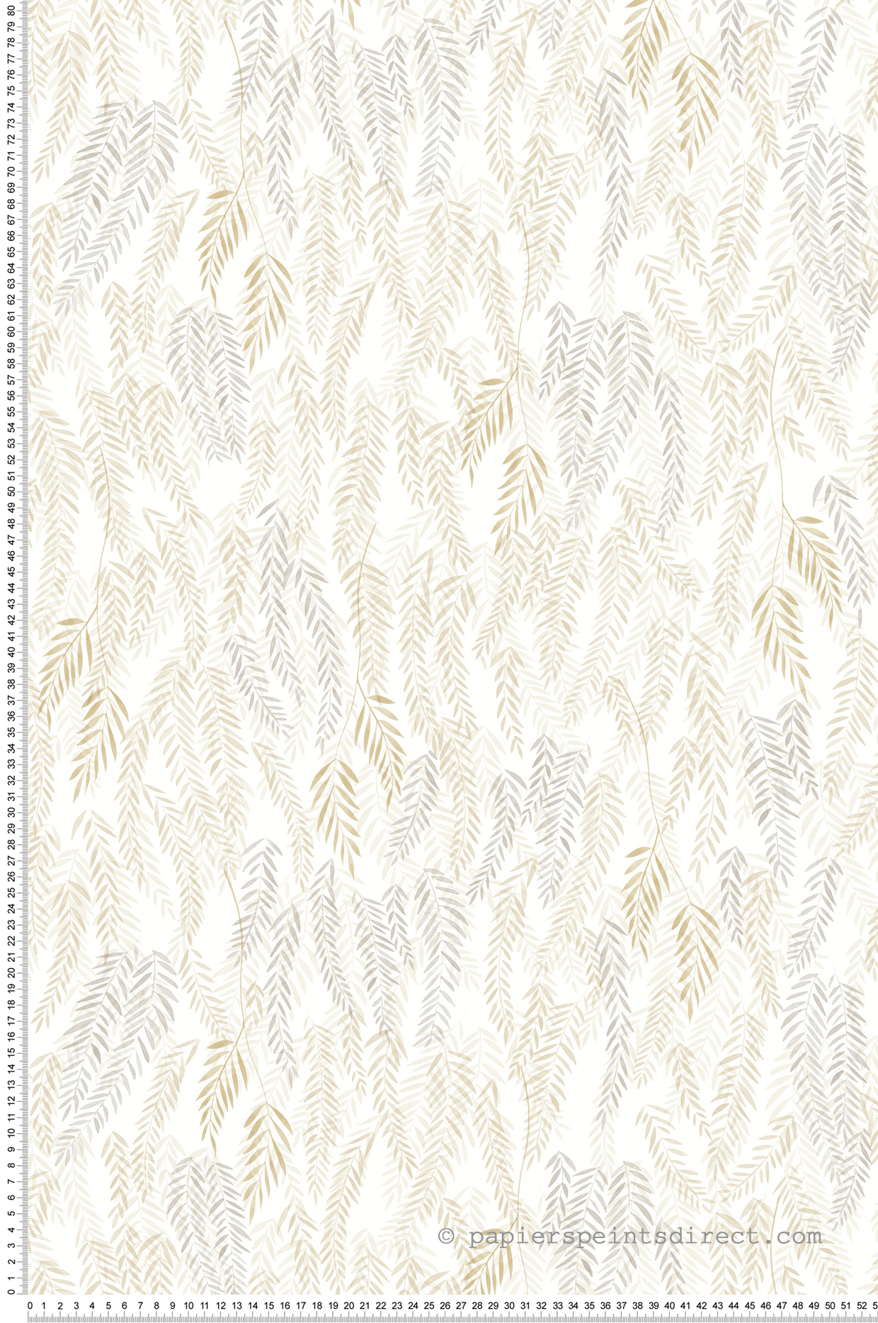 Papier peint Feuillage Walk in the Jungle beige gris - Once Upon A Time 2 de Casadéco | Réf. OUTD200791404