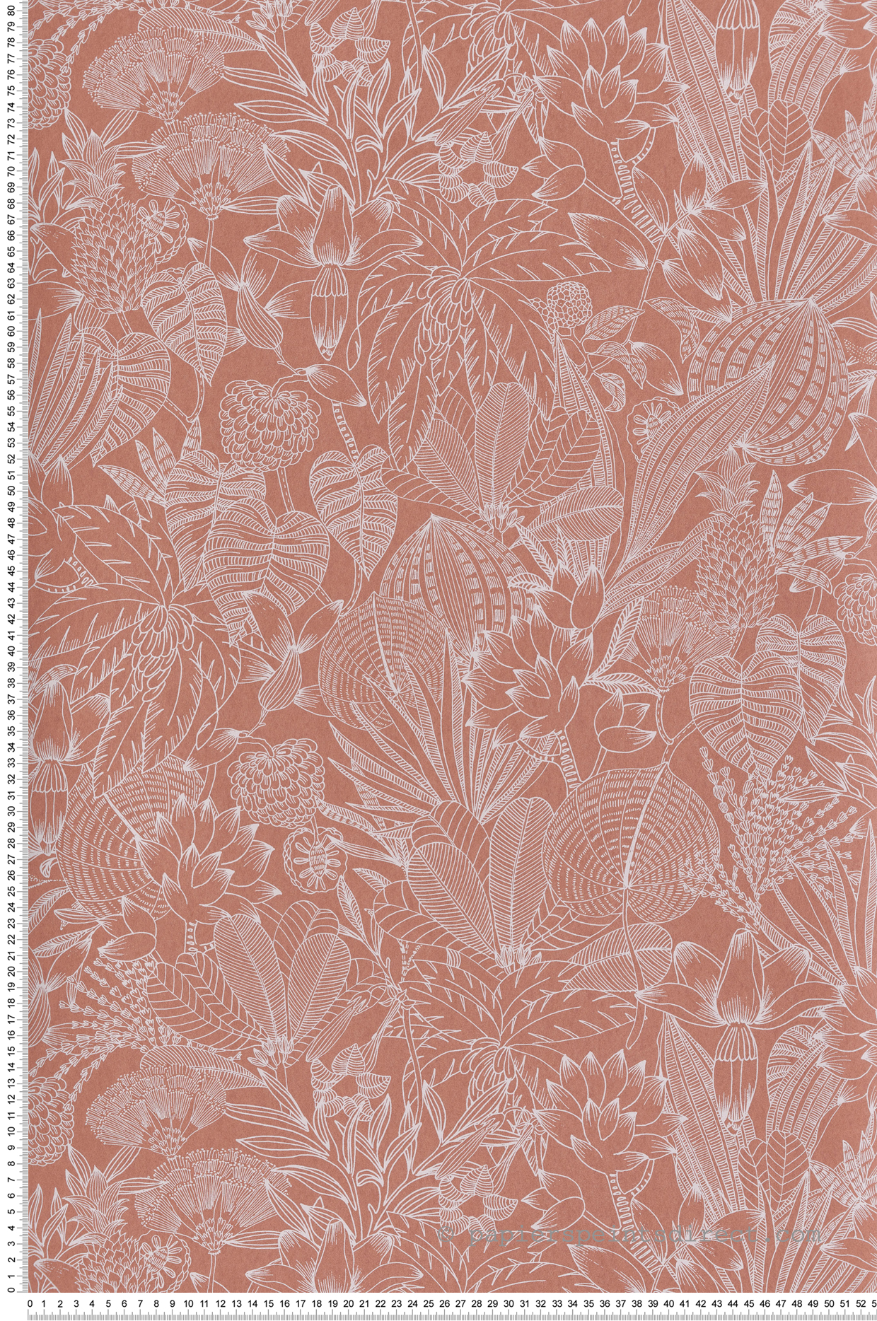 Papier peint Esquisse Fleurie Bellis rose - Romance de Masureel | Réf. MAS-ROM104