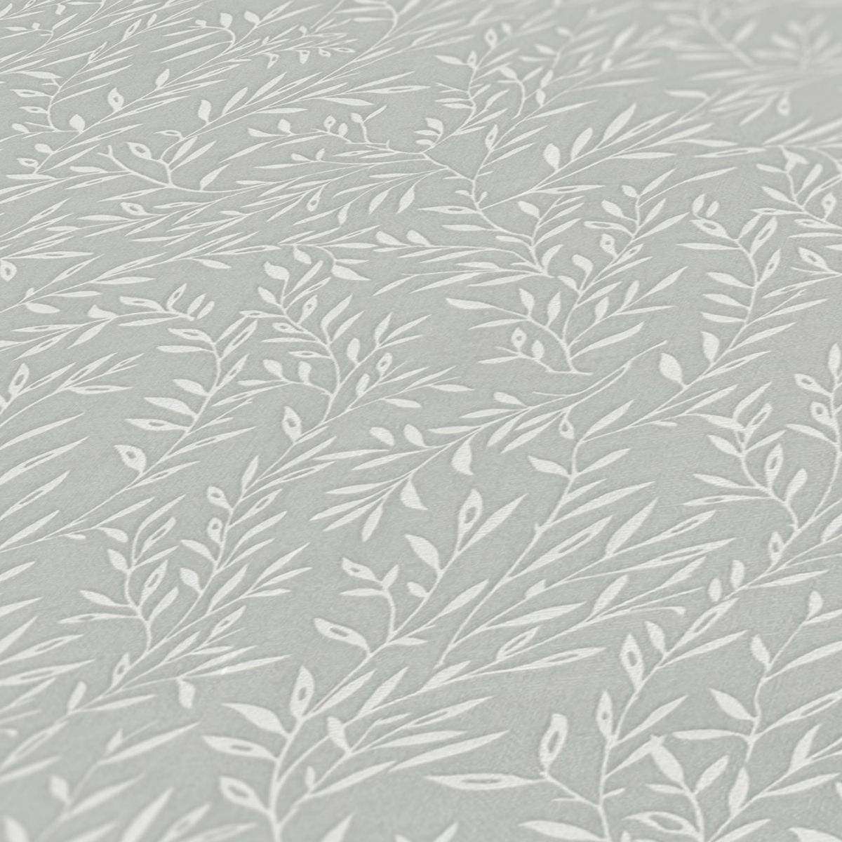 Papier peint Feuillage Vintage Olivier gris - Maison Charme d'A.S. Création ZOOM | Réf. AS-390734