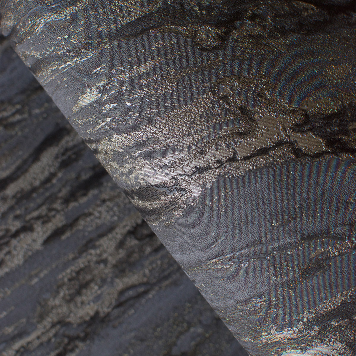 Papier Peint Marbre Paillettes anthracite doré - Venezia d'Ugépa AMB5| Réf. UGP-M66329