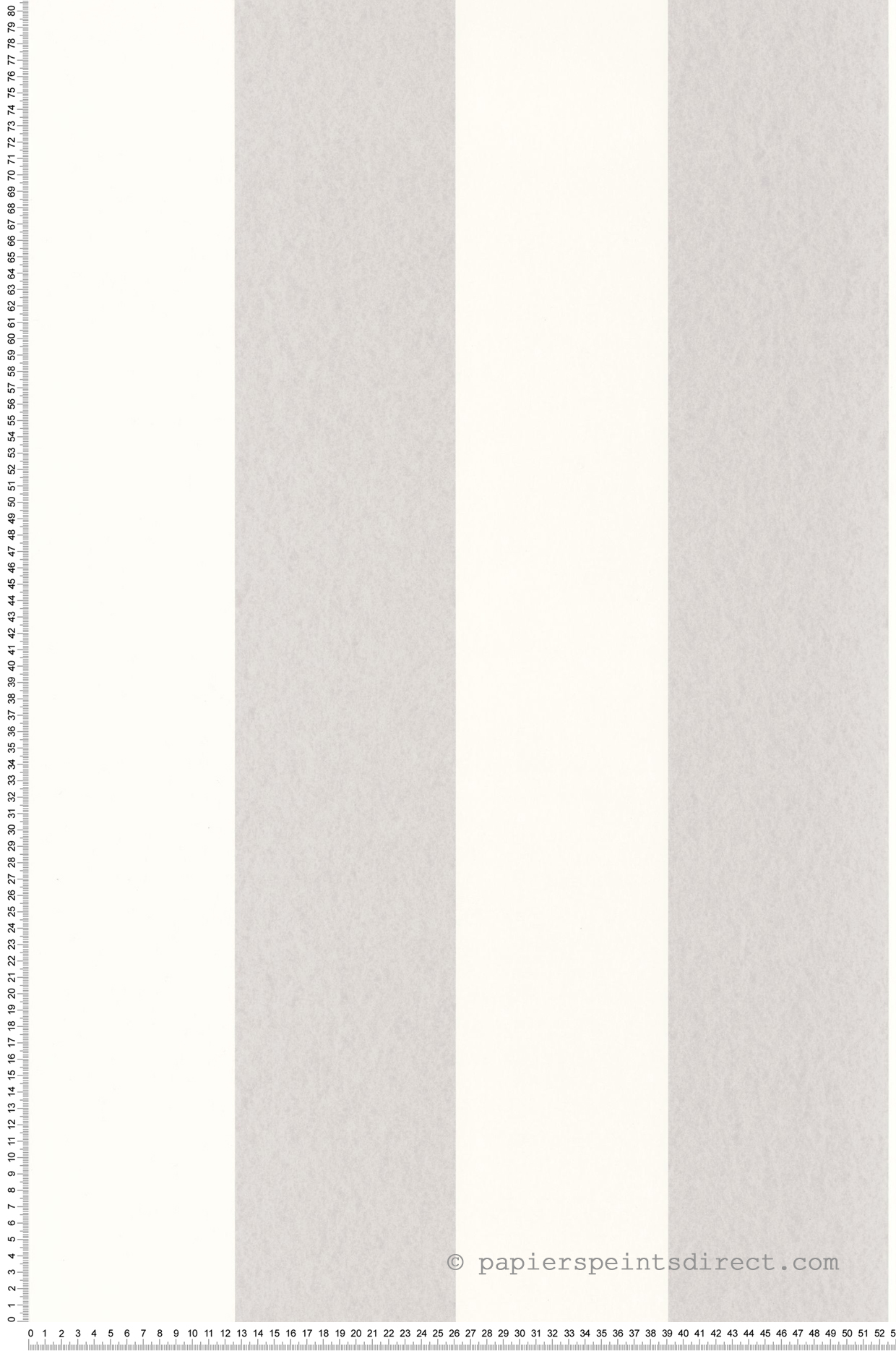 Papier peint Grande Rayure Bruges gris - Les Rayures de Casadéco | Réf. RAYS88019358