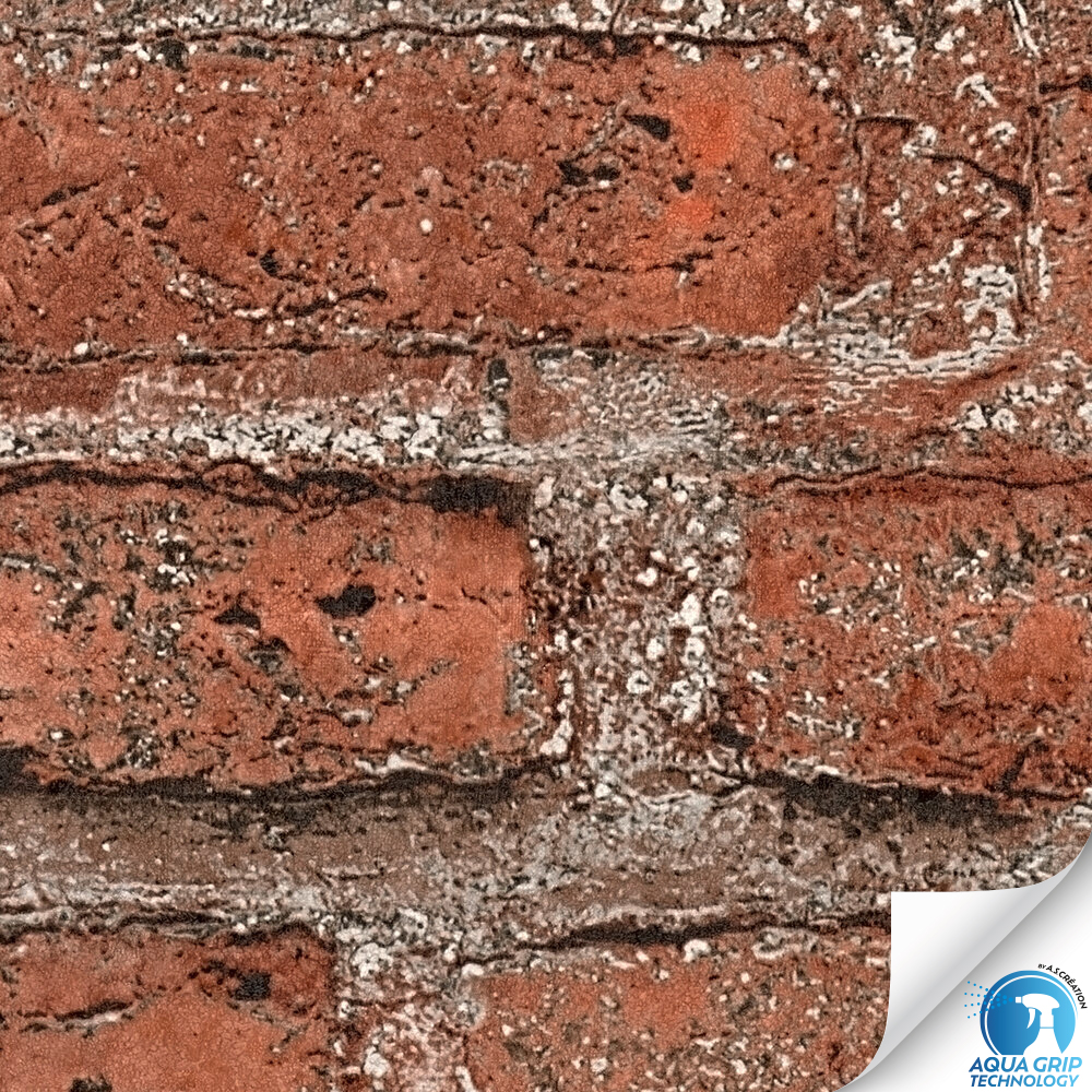 Papier peint préencollé Brique rouge - Designdrop d'A.S. Création ZOOM | Réf. AS-784561