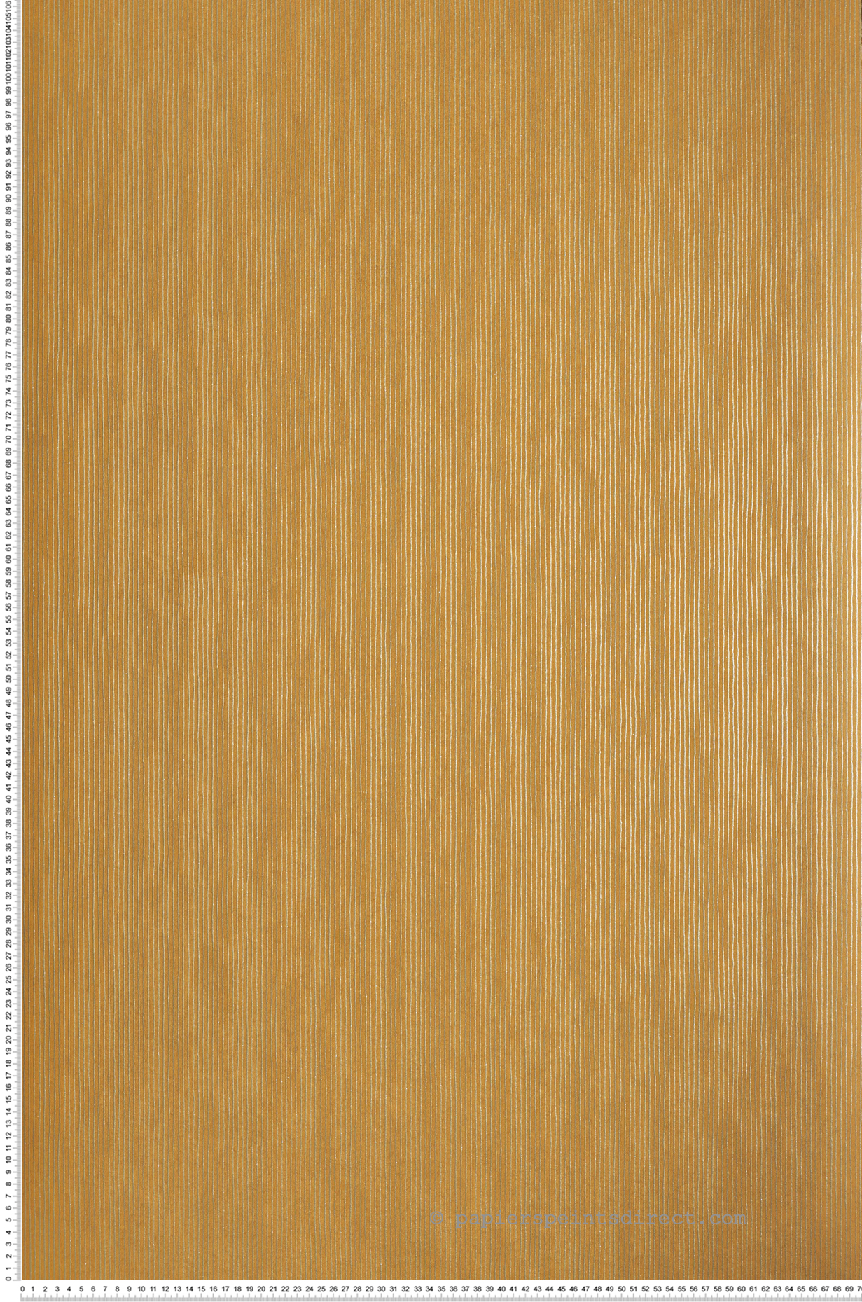 Papier peint Rayure Sulpice moutarde - Printemps Viennois de Casamance | Réf. CAS-A74203080