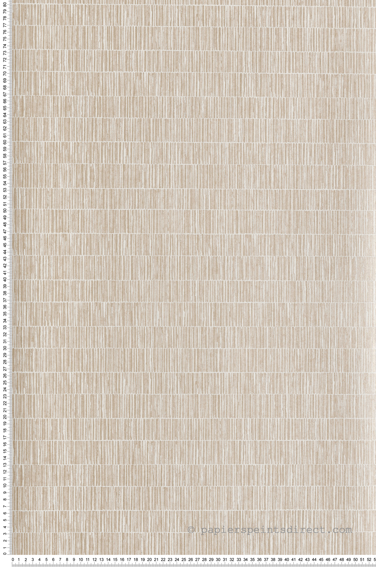 Papier peint Store Bambou beige irisé - Attitude de Lutèce | Réf. LTC-DWP0362-03