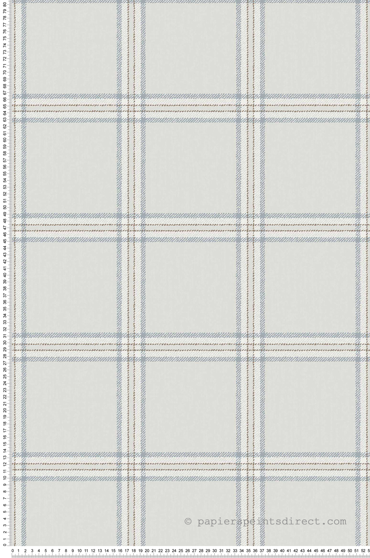 Papier peint Écossais Carreaux bleu - Stripes & Checks de Montecolino | Réf. MC-ST38415