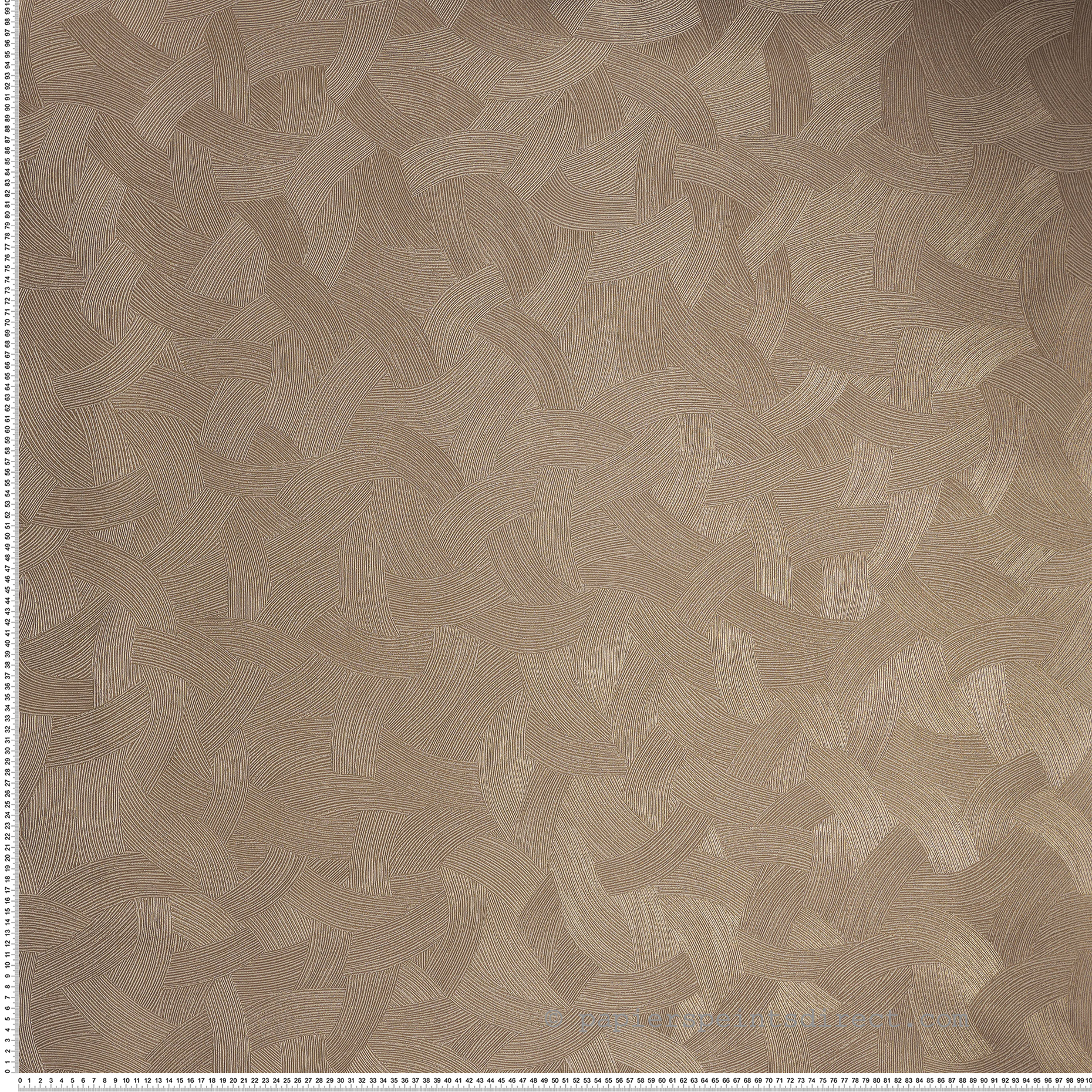 Papier peint Mouvement Graphique Bérénice taupe doré - Magnitude de Casamance | Réf. CAS-76662140