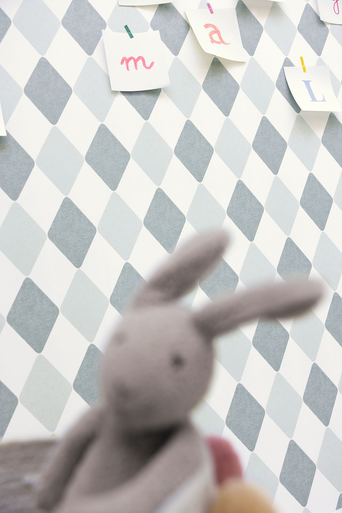 Papier peint Arlequin Danser bleu - Autour du Monde de Casélio AMB3 | Réf. ADM103576066