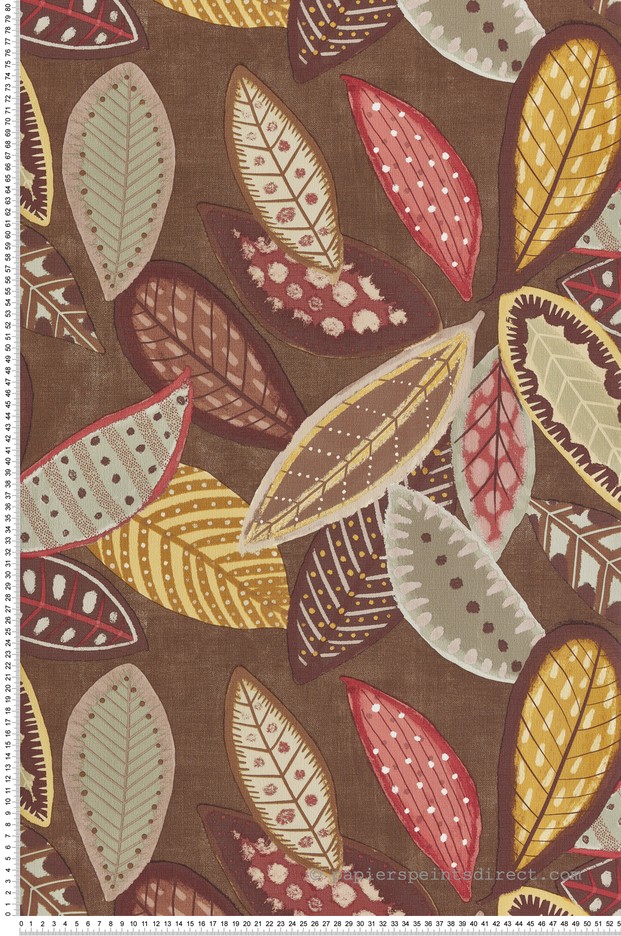 Papier peint Peinture Automne Feuillage jaune marron - Dolce Vita de Lutèce | Réf. LTC-11230808