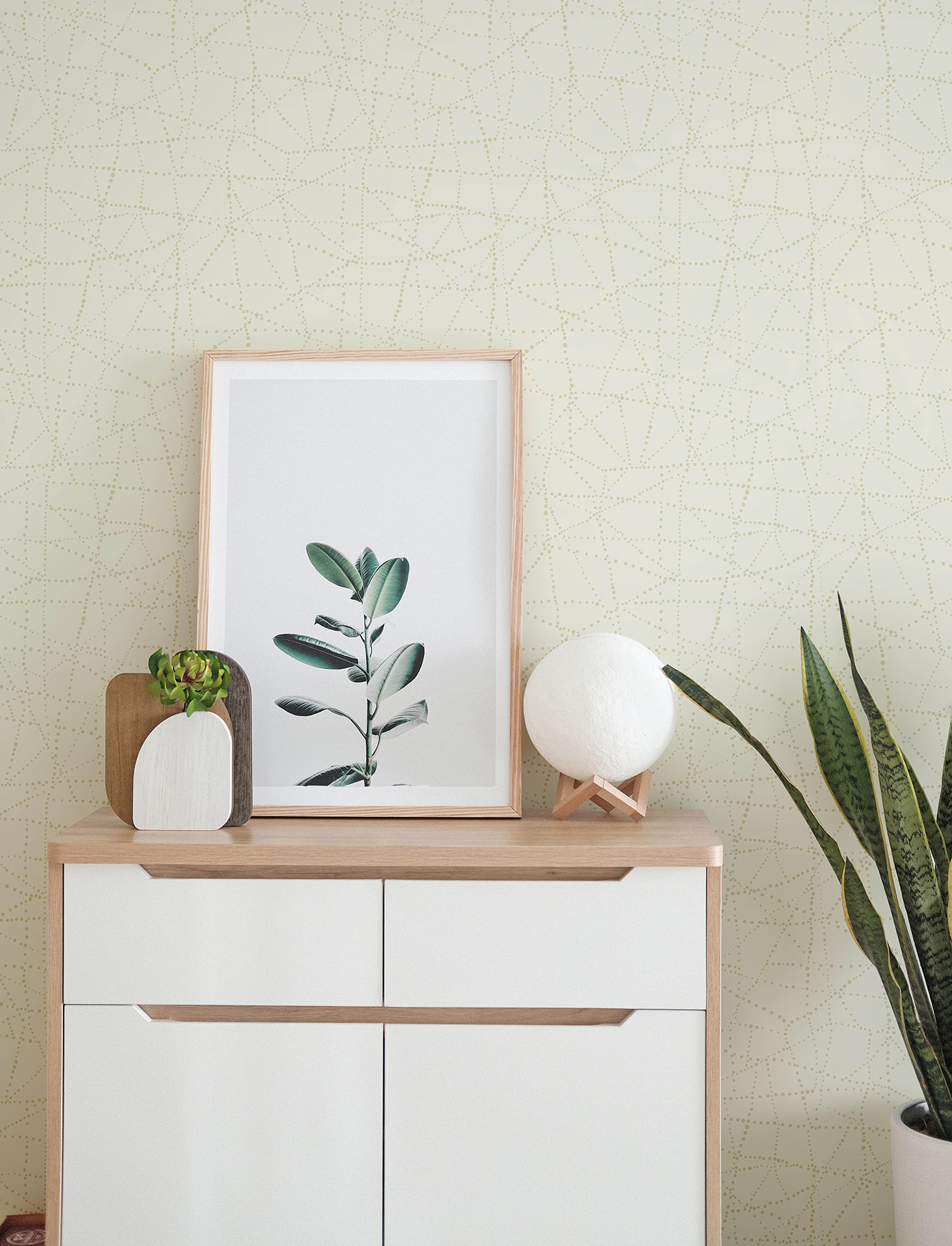 Papier peint Géométrie Pois Alcott doré - Harmony de Lutèce AMB2| Réf. LTC-FD27127