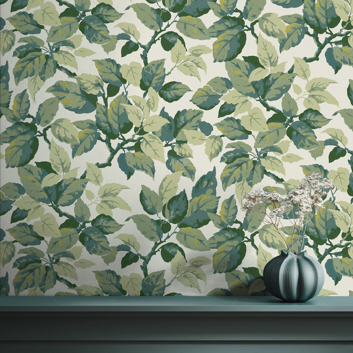 Papier peint Feuillage Canopy vert - Beaux Arts de Lutèce AMB1| Réf. LTC-M1804