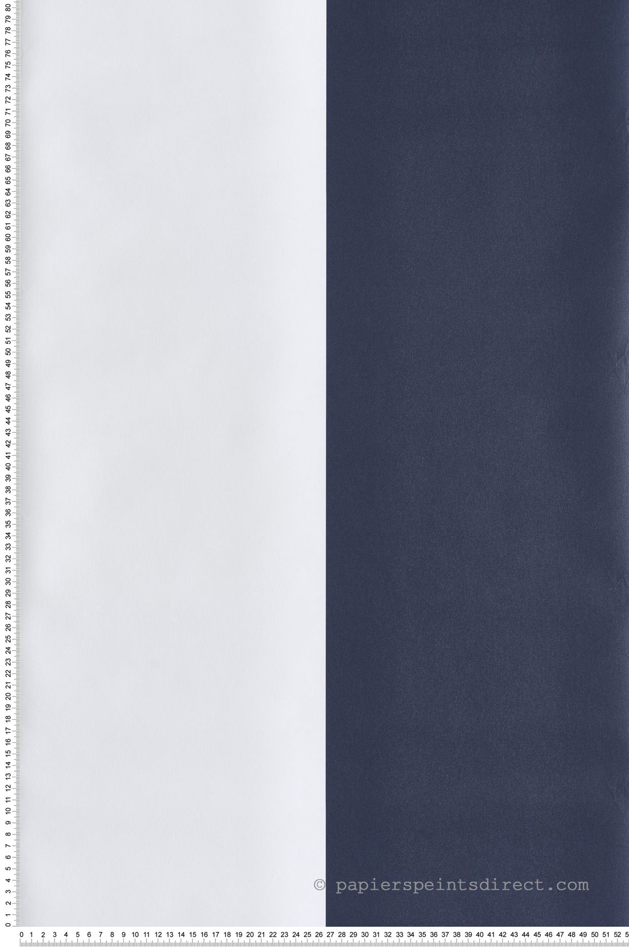 Papier peint Rayure Extra Large bleu marine - Jeux de Rayures 3 de Lutèce | Réf. LTC-G68079