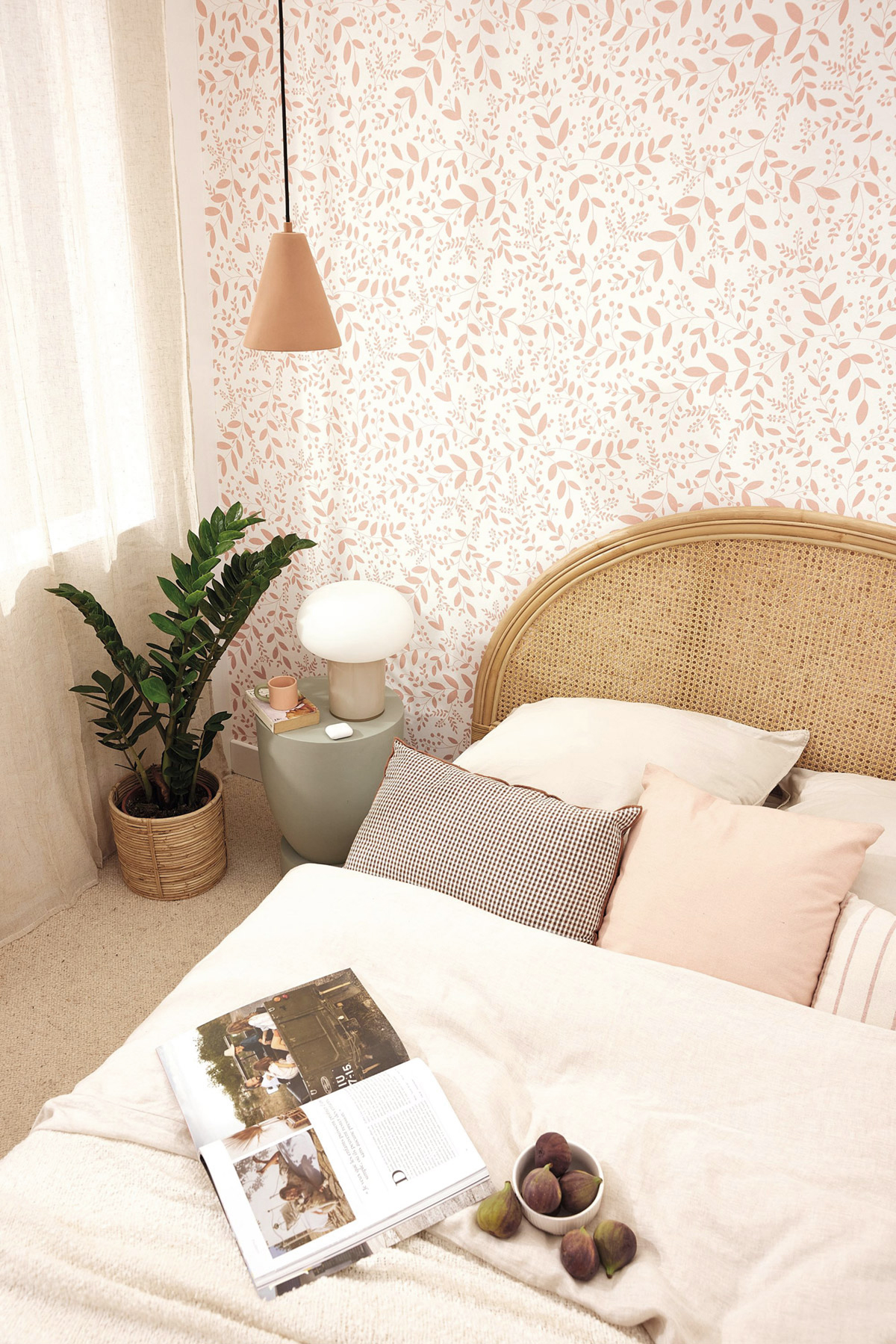 Papier peint Branchage Sympathy rose - Green Life 2 de Casélio | Réf. GNL2105340429