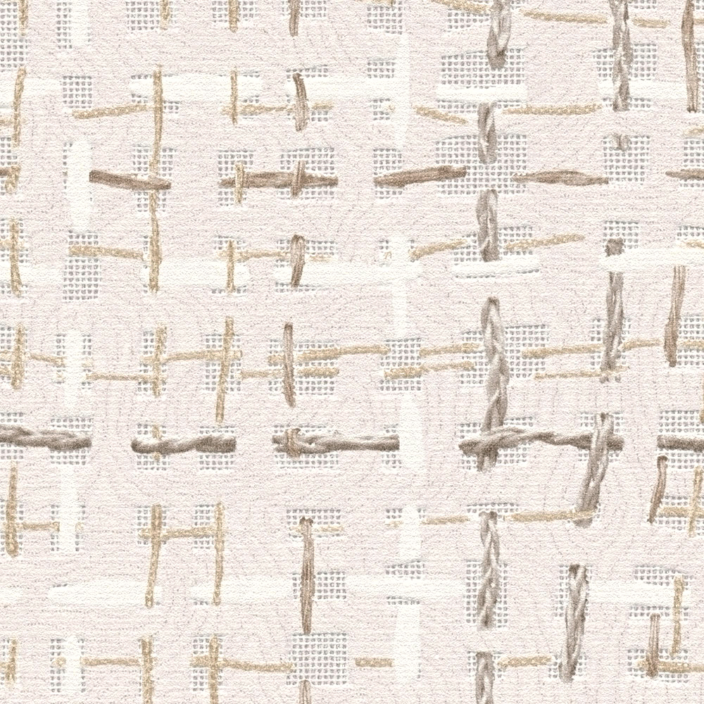 Papier peint Tissage Relief Rabane lin - Abaca de Lutèce | Réf. LTC-51232707
