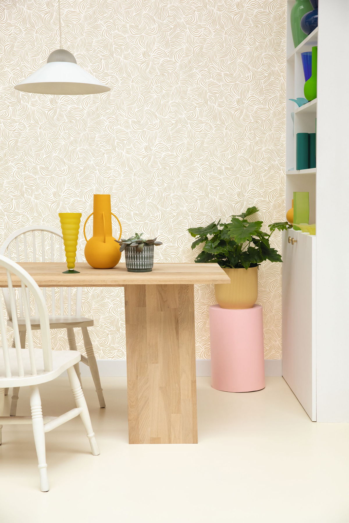 Papier peint Zèbre Mirage blanc nacré - L'Epopée de Casélio | Réf. EPO103721000