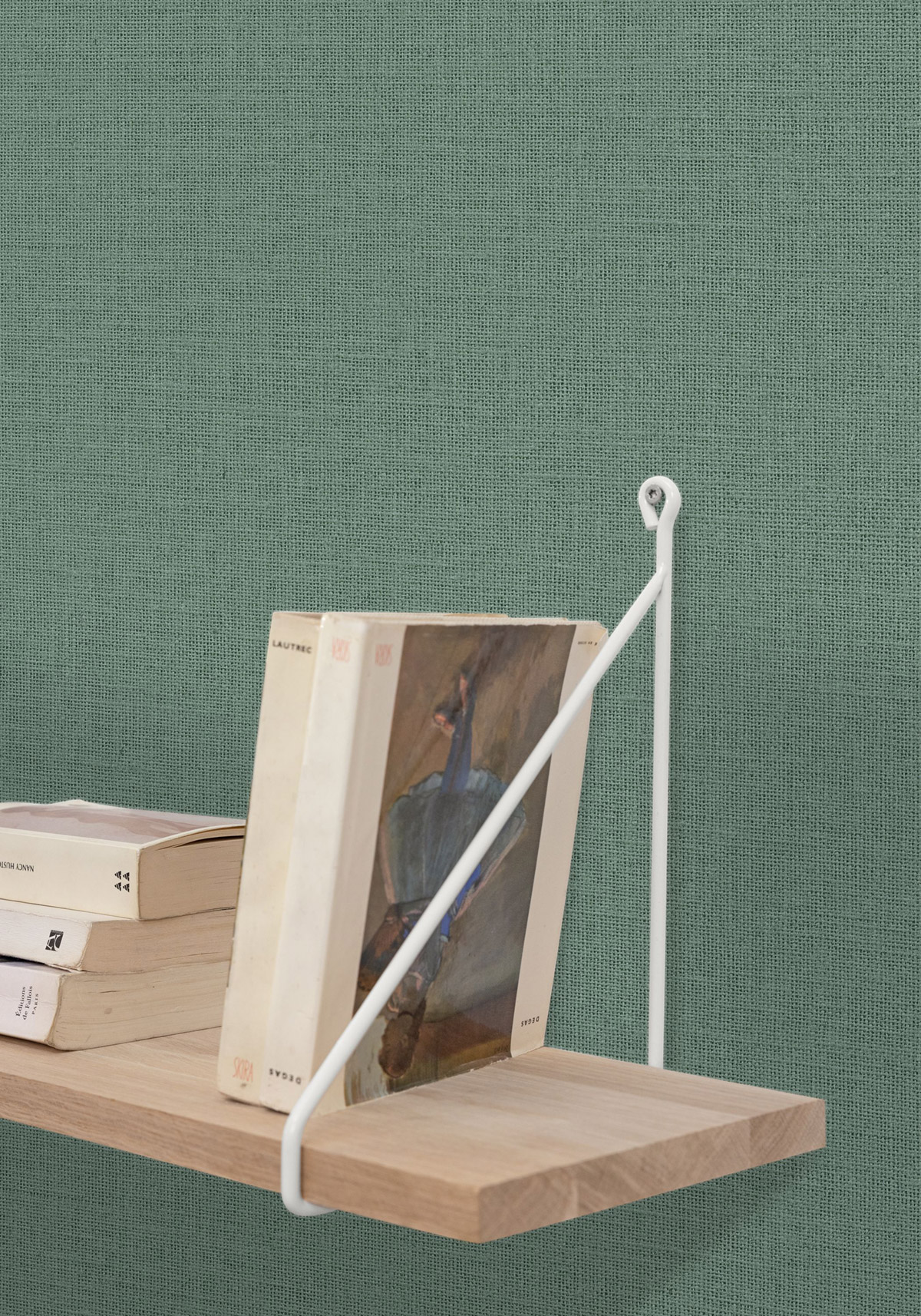 Papier peint Effet Toile de Jute mousse - Reliefs de Casélio | Réf. RLF104017789