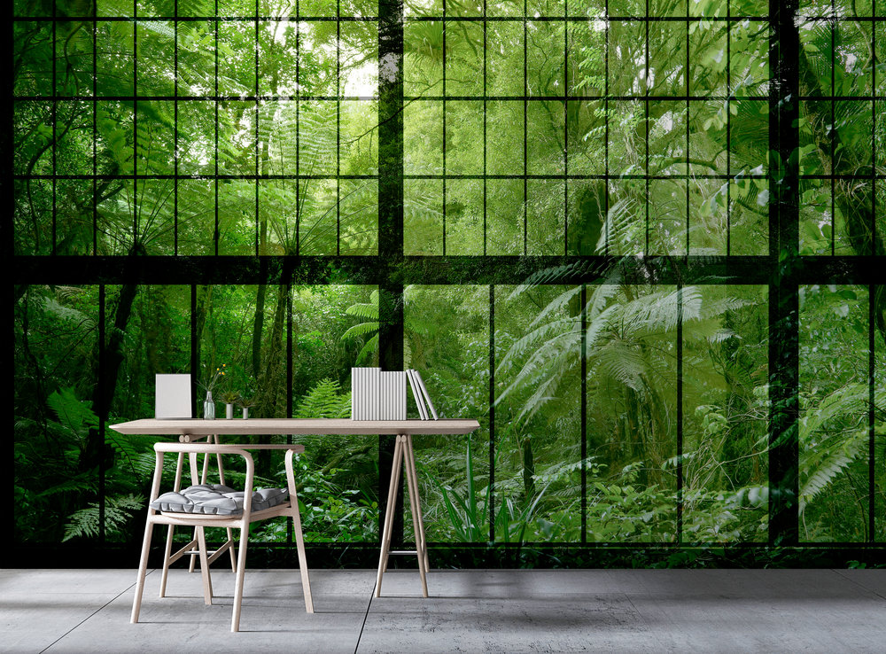 Papier peint panoramique Verrière Jungle Rainforest 2 - Référence DD113742 - Intissé 200g/m2 - Standard 400 x 270