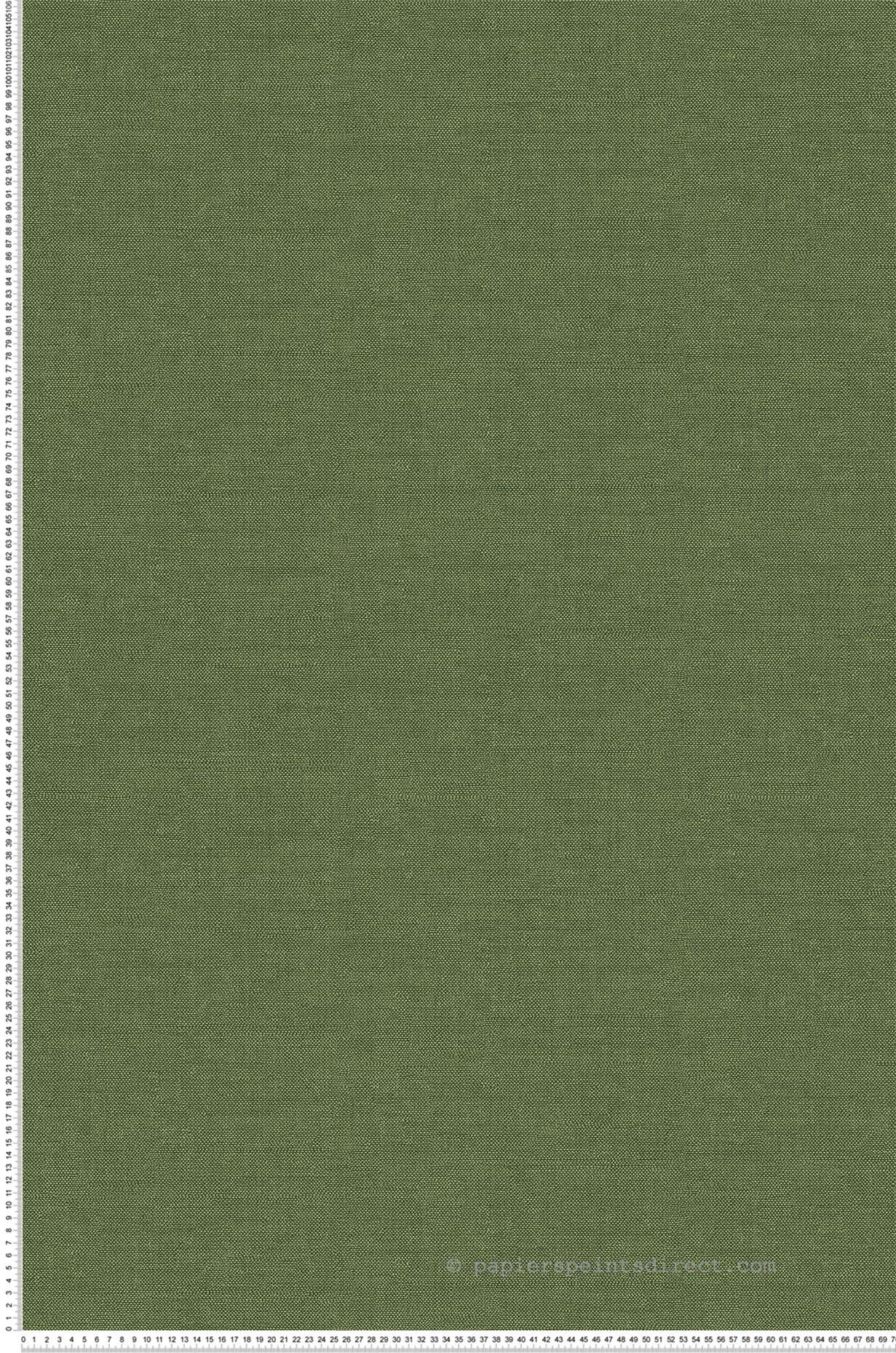 Papier peint Faux Uni Lin Lux vert olive métallisé - Folies de Masureel | Réf. MAS-FOL901