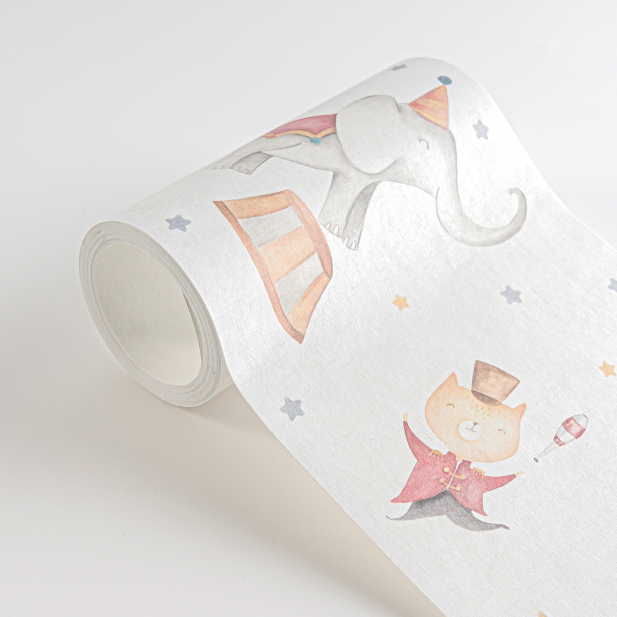 Frise enfant Animaux du Cirque multicolore - Lilly & Luis d'A.S. Création AMB7 | Réf. AS-771491