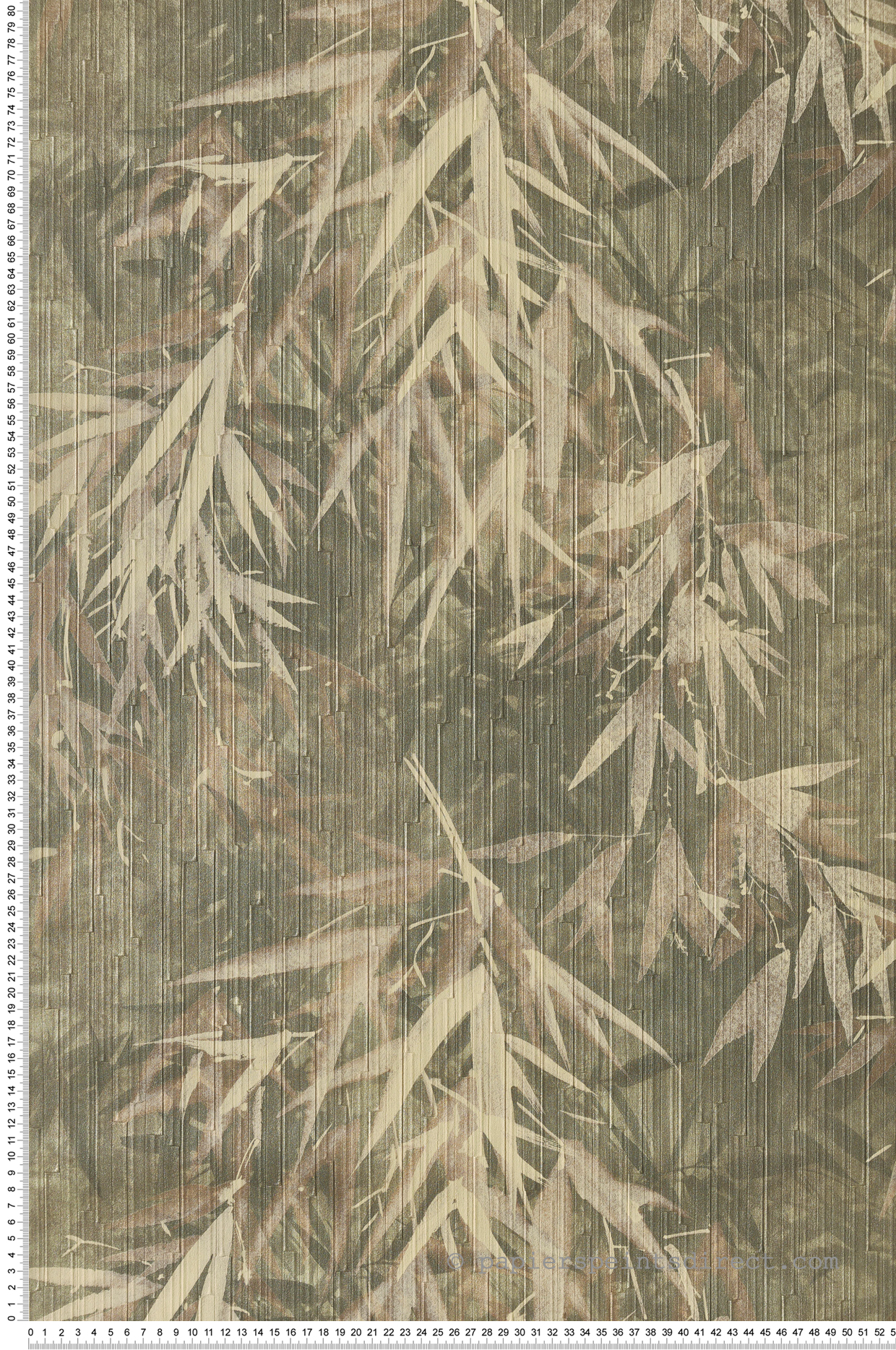 Papier peint Bambou Fargesia vert foncé - Folium de Montecolino | Réf. MC-FO18632