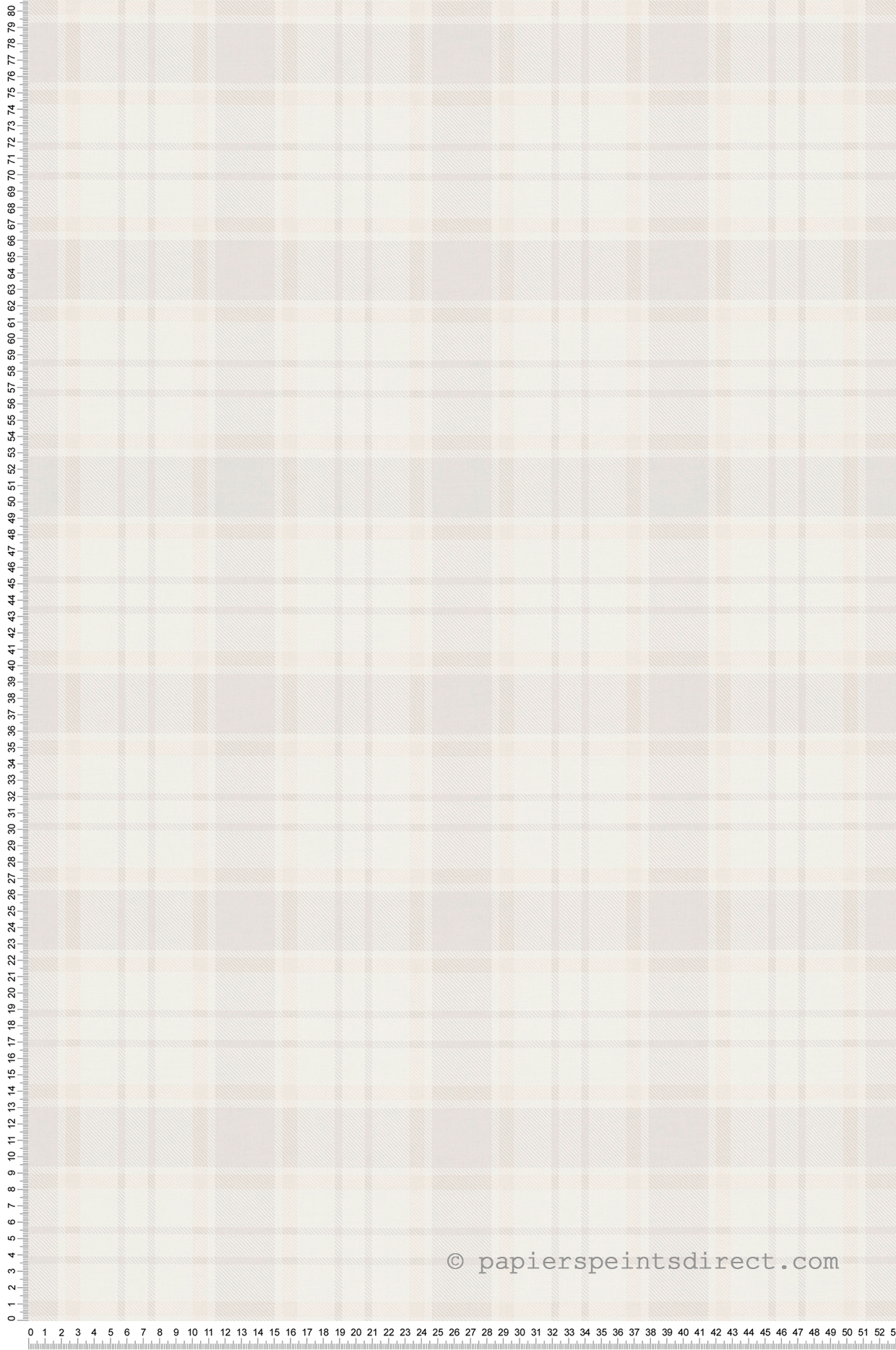 Papier peint Ecossais Toile beige gris - Maison Charme d'A.S. Création | Réf. AS-390723