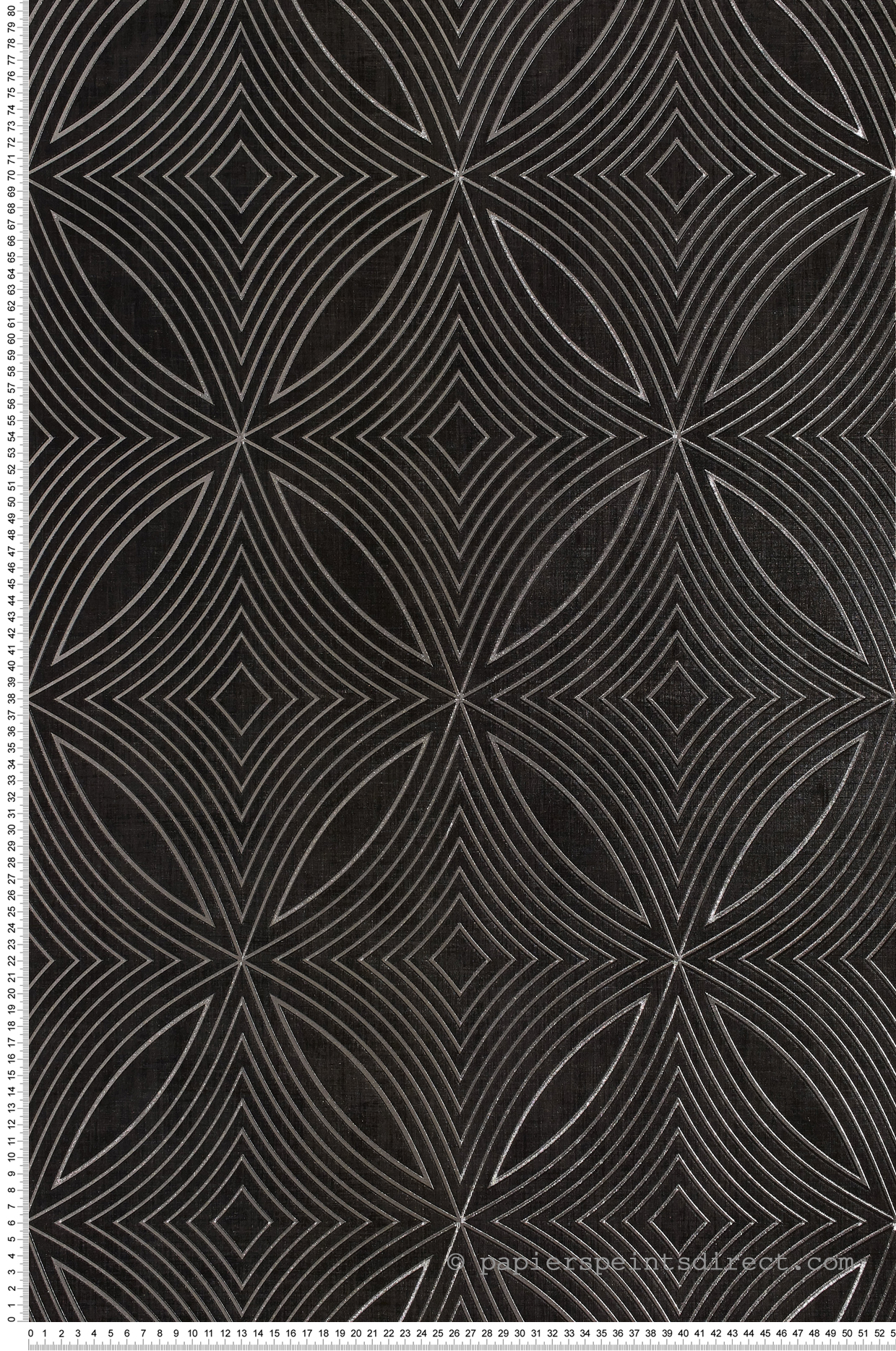 Papier peint géométrie captivante marron profond - Special FX de Lutèce | Réf. LTC-G67732