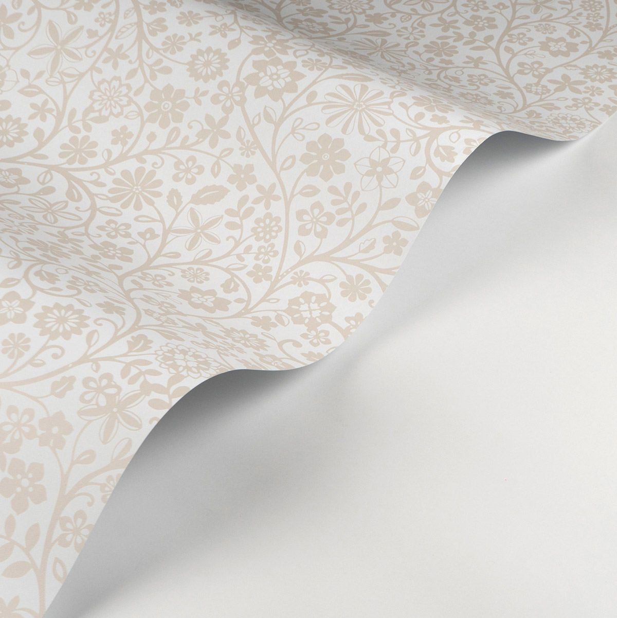 Papier peint Fleur Graphique Poetic Flowers beige - Once Upon A Time 2 de Casadéco AMBV | Réf. OUTD200831313