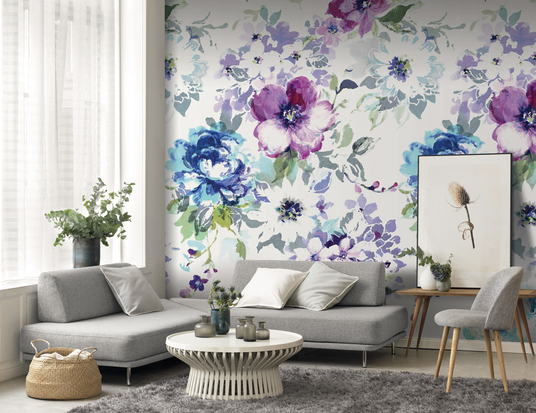 Panoramique Fleurs idylliques - Florescence de Casadeco | Réf. FLRE89395242