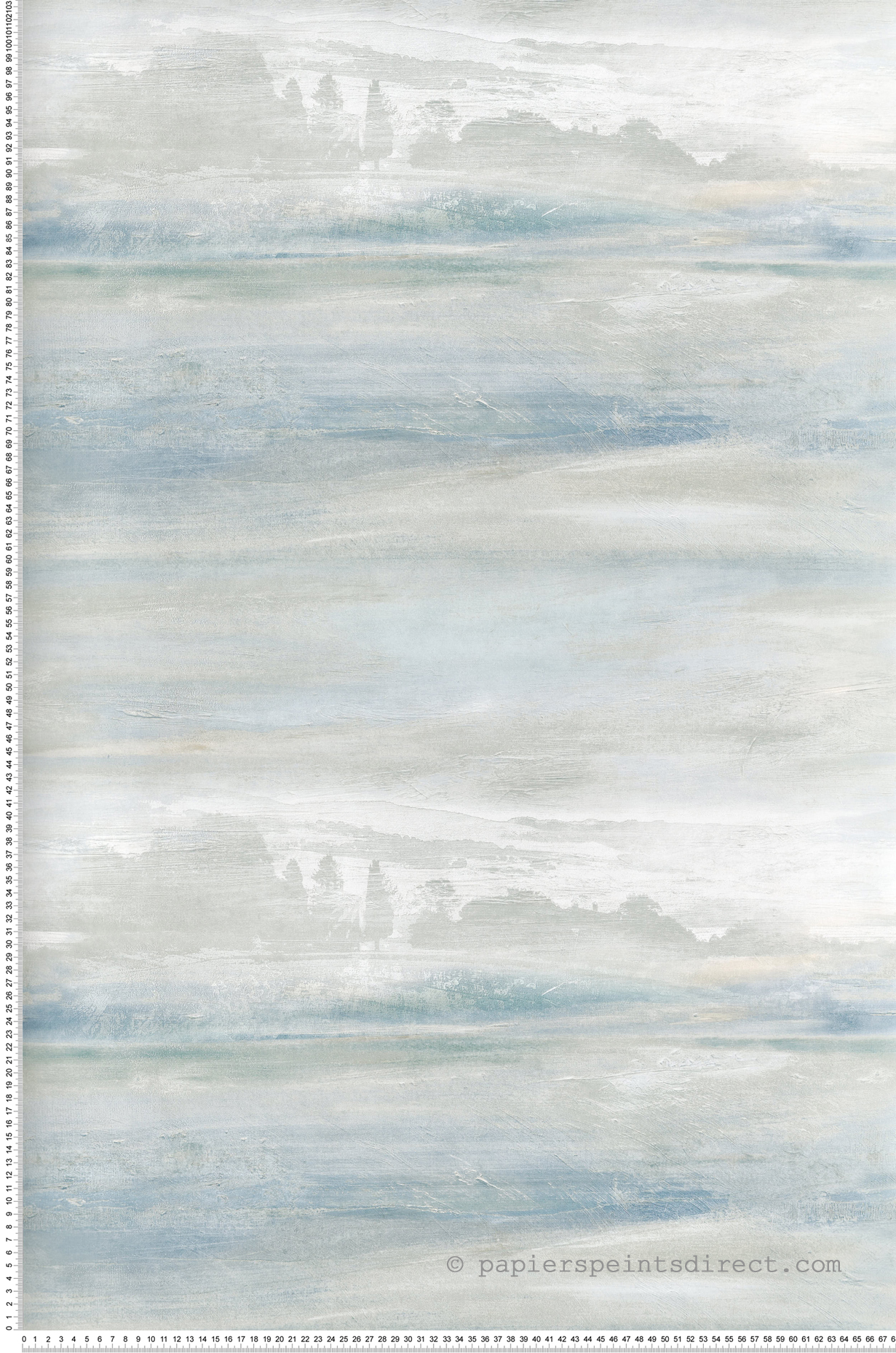 Papier peint adhésif Paysage Brume Texturé bleu - Les Adhésifs de Lutèce | Réf. LTC-PSW1099RL