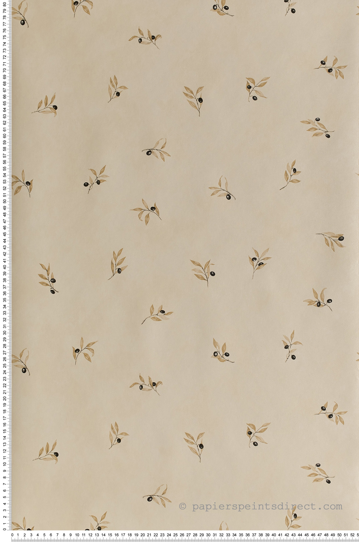 Papier peint classique Olives noires - Style Cuisine 3 de Lutèce | Réf. LTC-CK36606