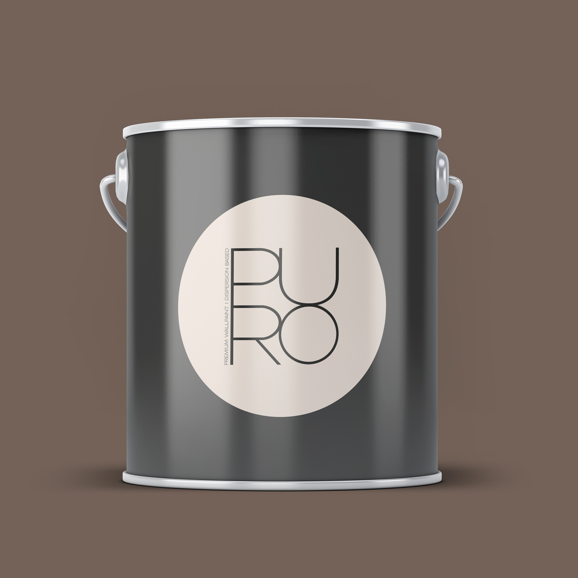 Image d'un pot de 5 litres de peinture Puro marron soothing brown - c7021
