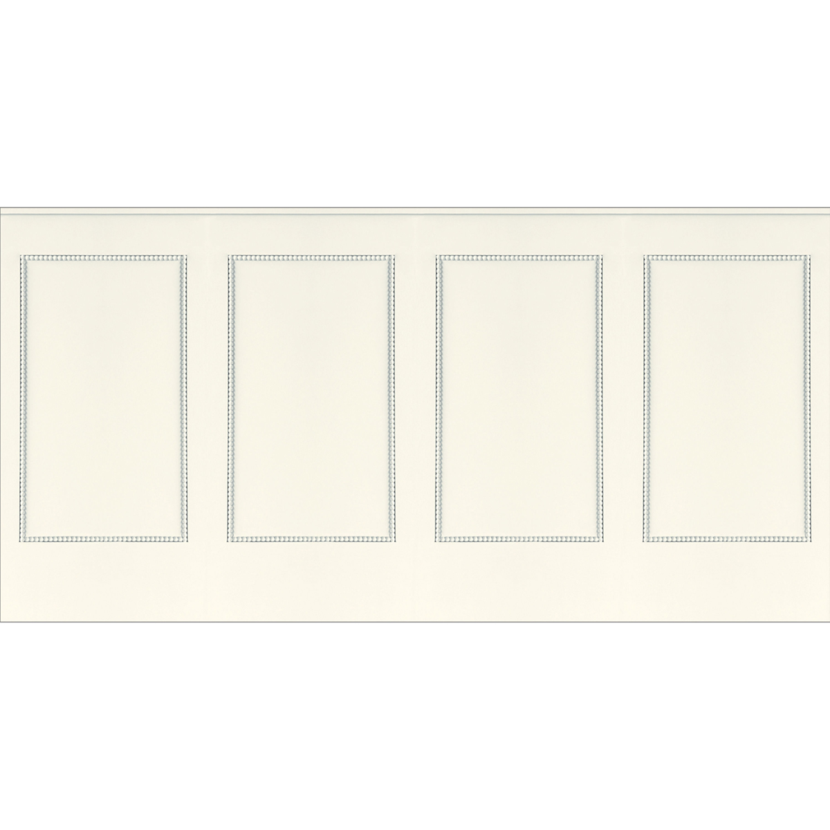 Papier peint Soubassement Moulure S blanc cassé - Reliefs de Casélio | Réf. RLF106350005