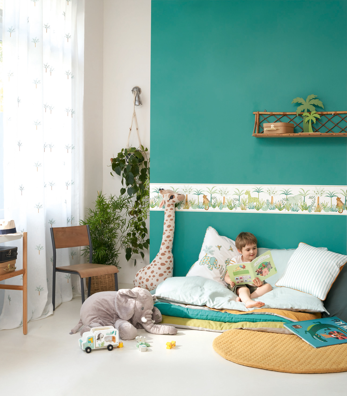 Papier peint Uni vert malachite - Rose & Nino de Casadéco | Réf. RONI69867717