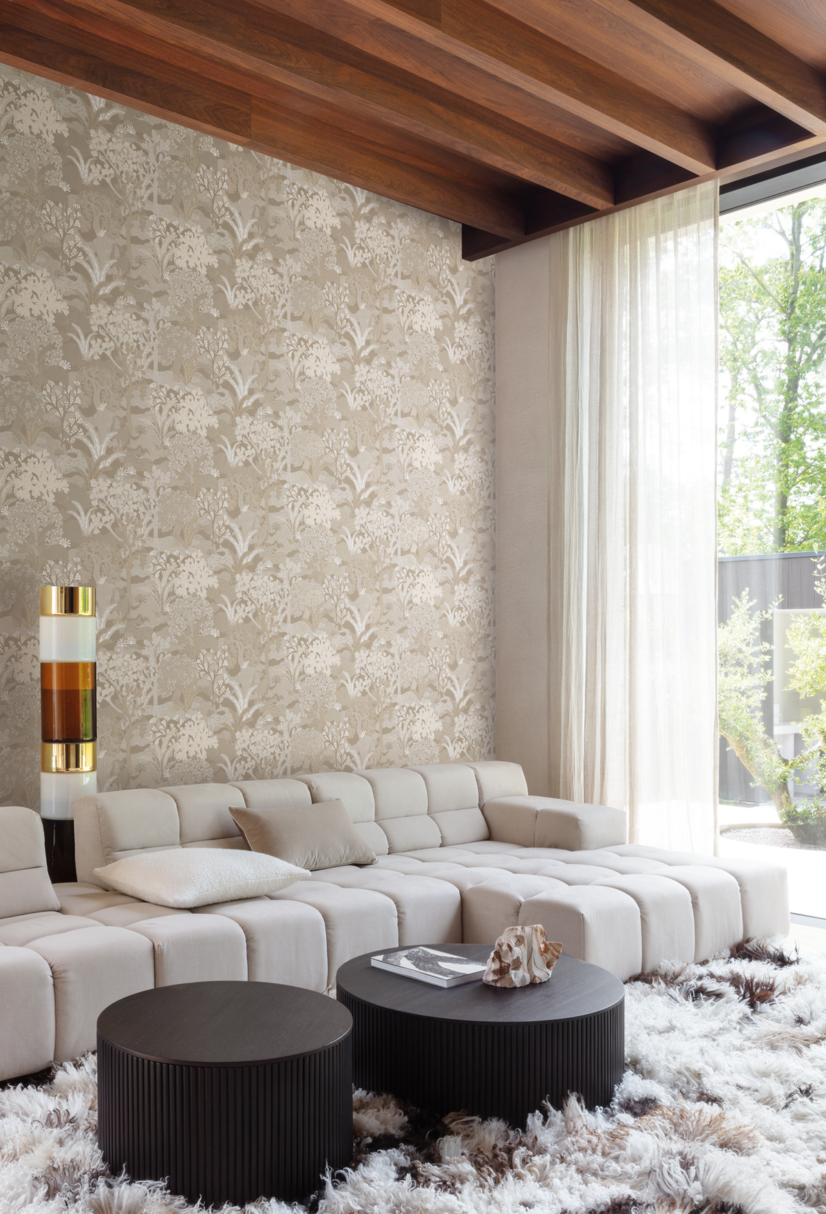 Papier peint Nature Ethnique Fabulo ficelle doré - Amazone de Masureel | Réf. MAS-ZON504