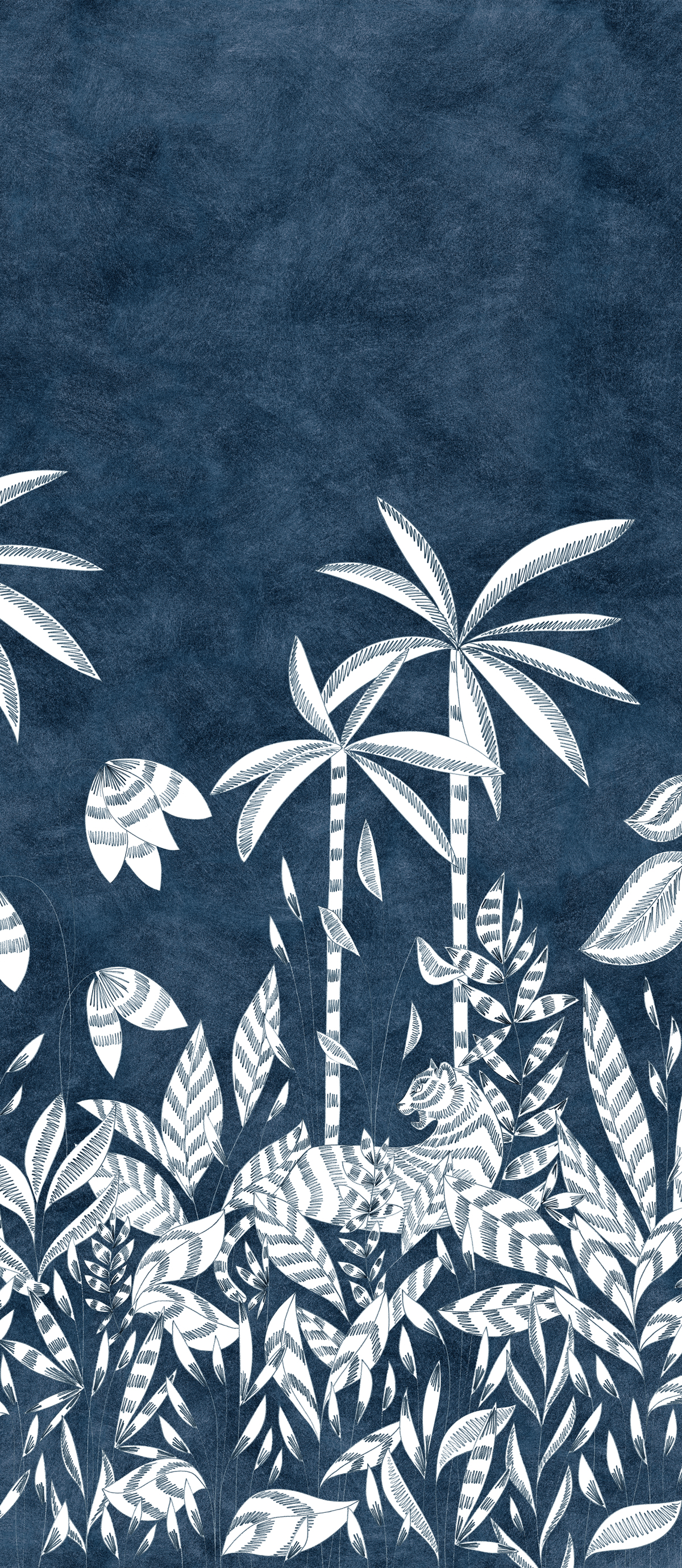 Papier peint panoramique Paradis des Tigres Nocturne B - 4/5/6 - Isidore Leroy